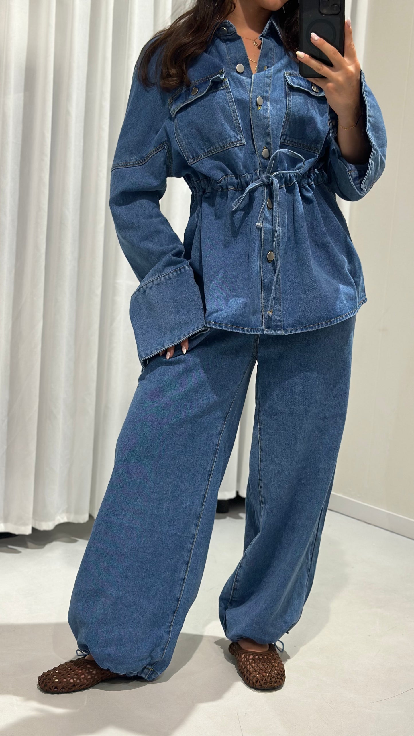Amelia 2 piece set denim