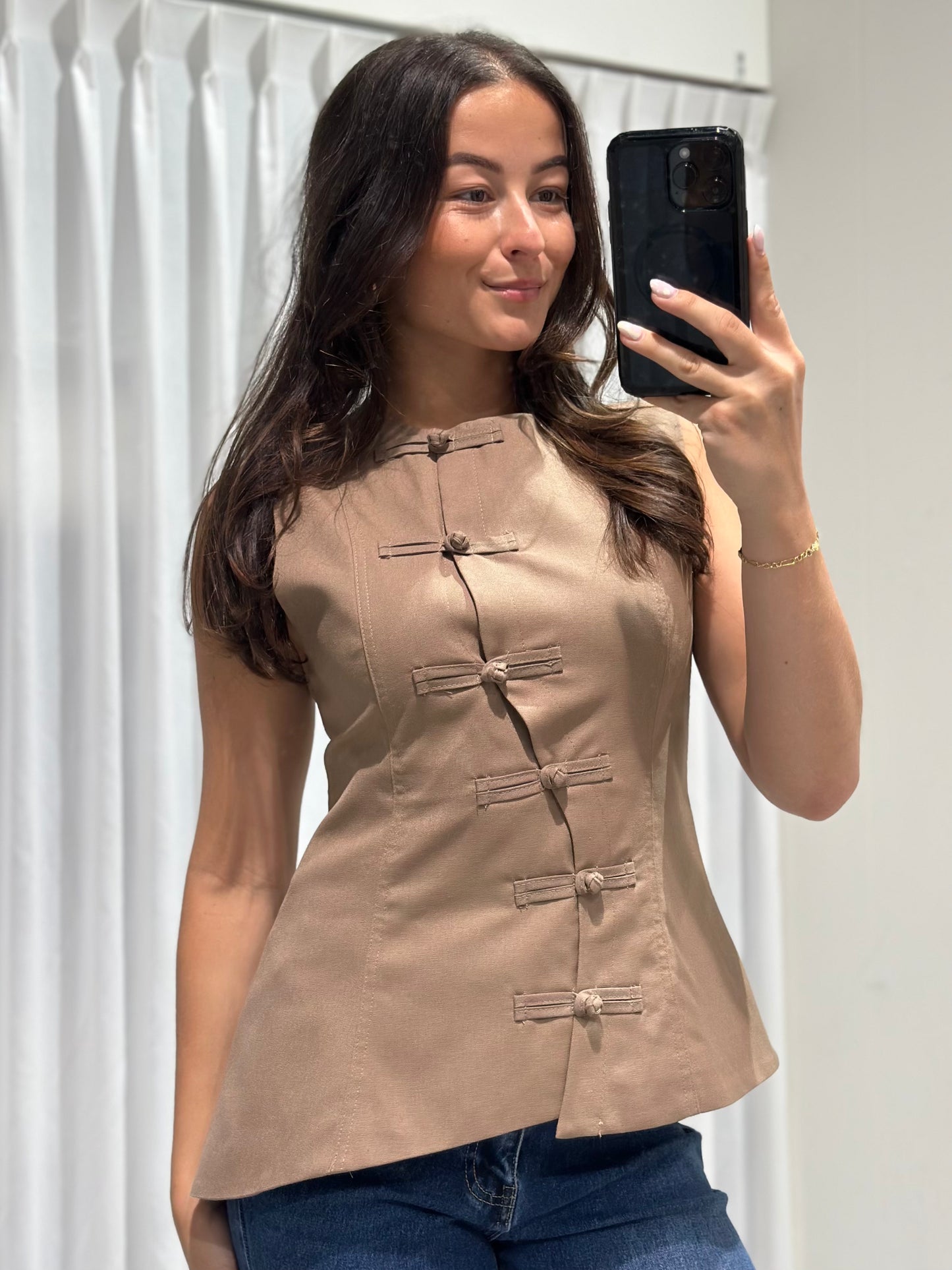 Sophie top taupe