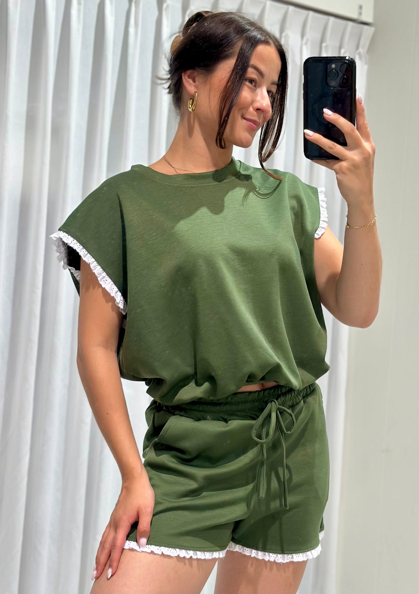 Zoey 2 piece set green