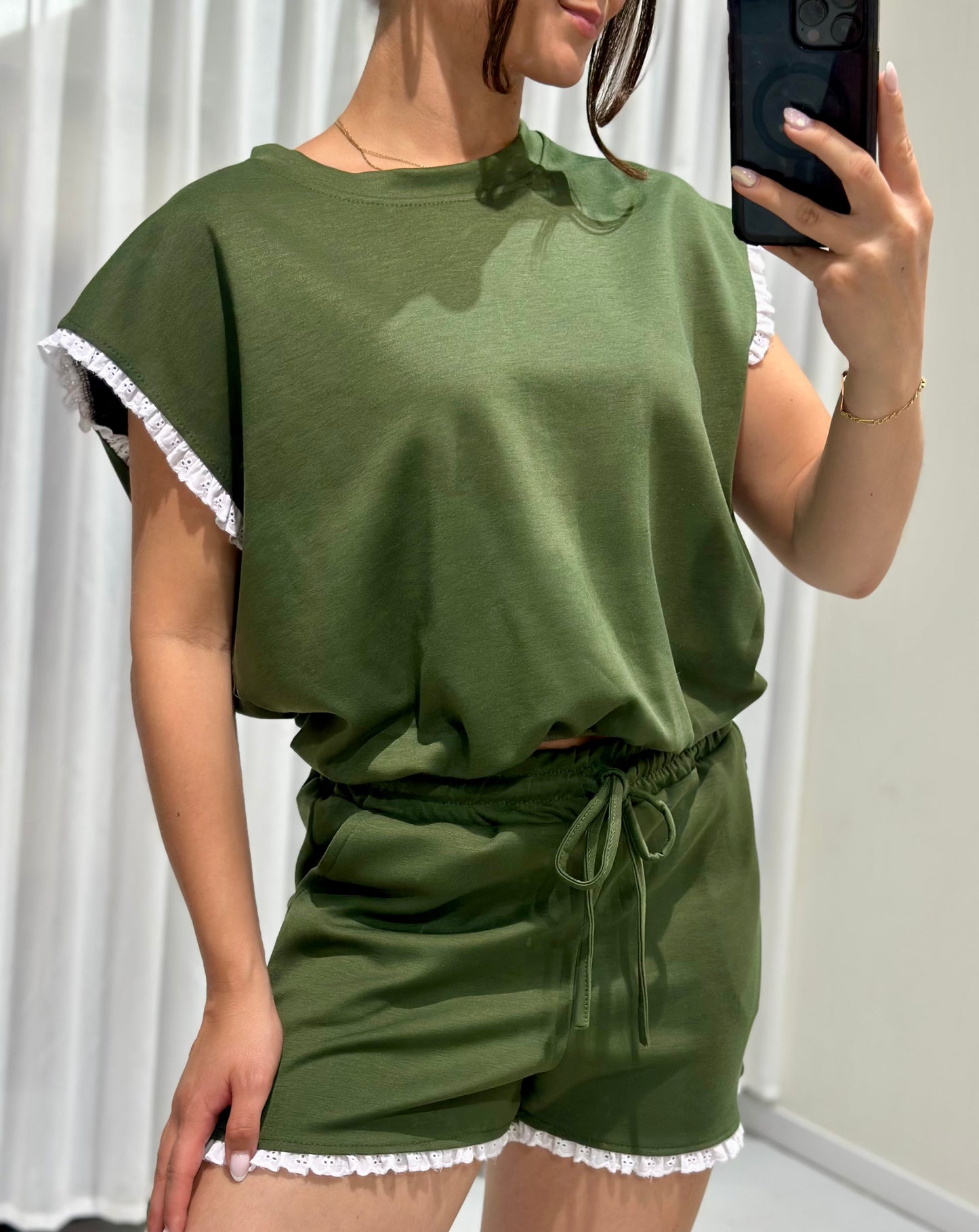 Zoey 2 piece set green