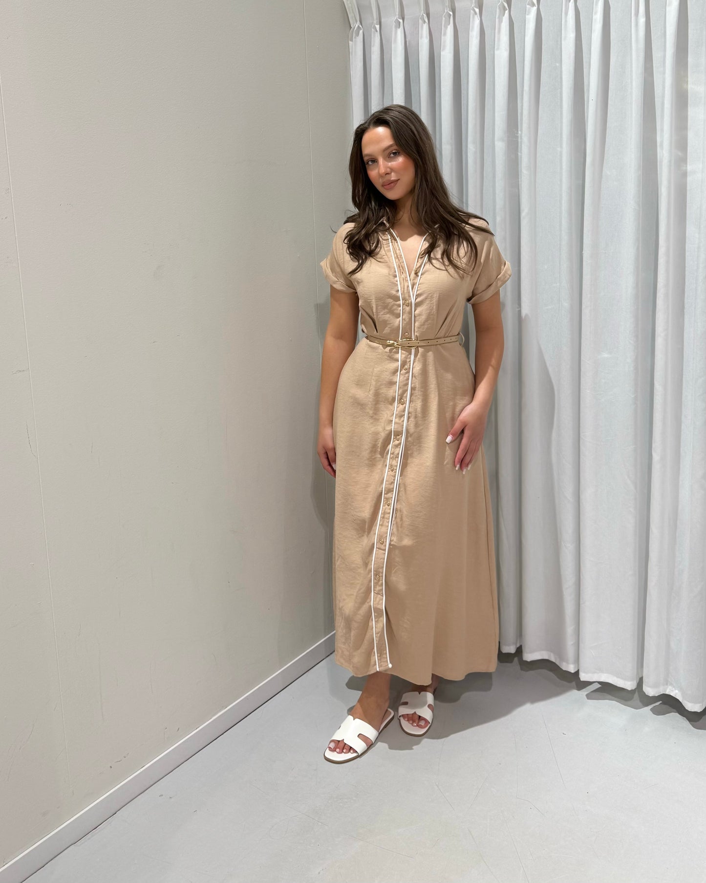 Luna dress beige