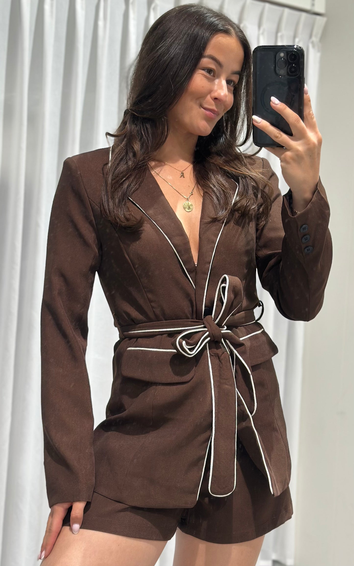 Luuk 2 piece set brown