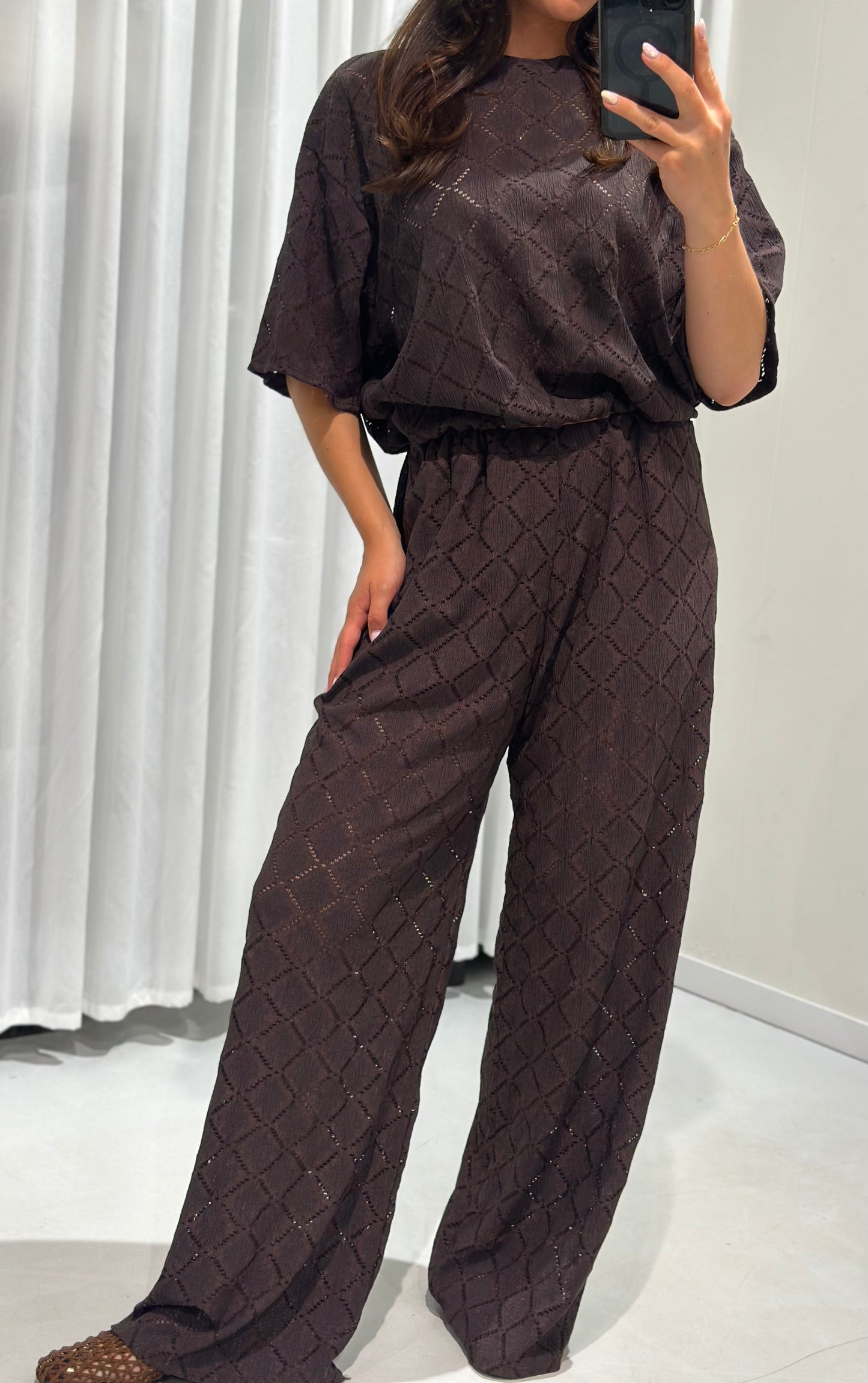 Carla 2 piece set brown
