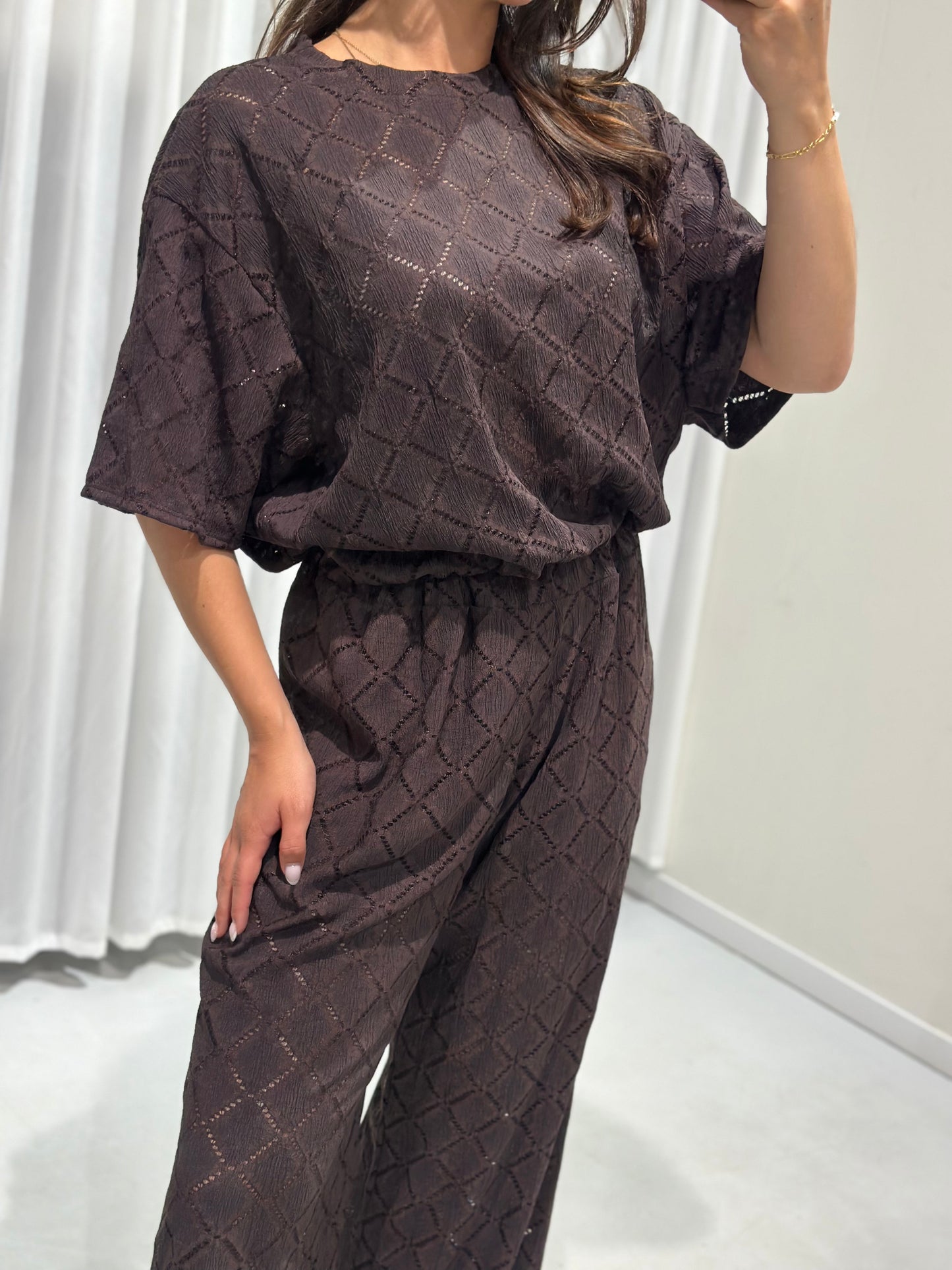 Carla 2 piece set brown