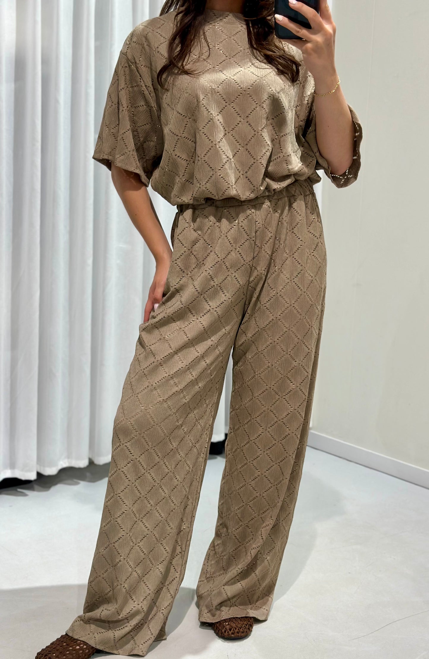 Carla 2 piece set taupe