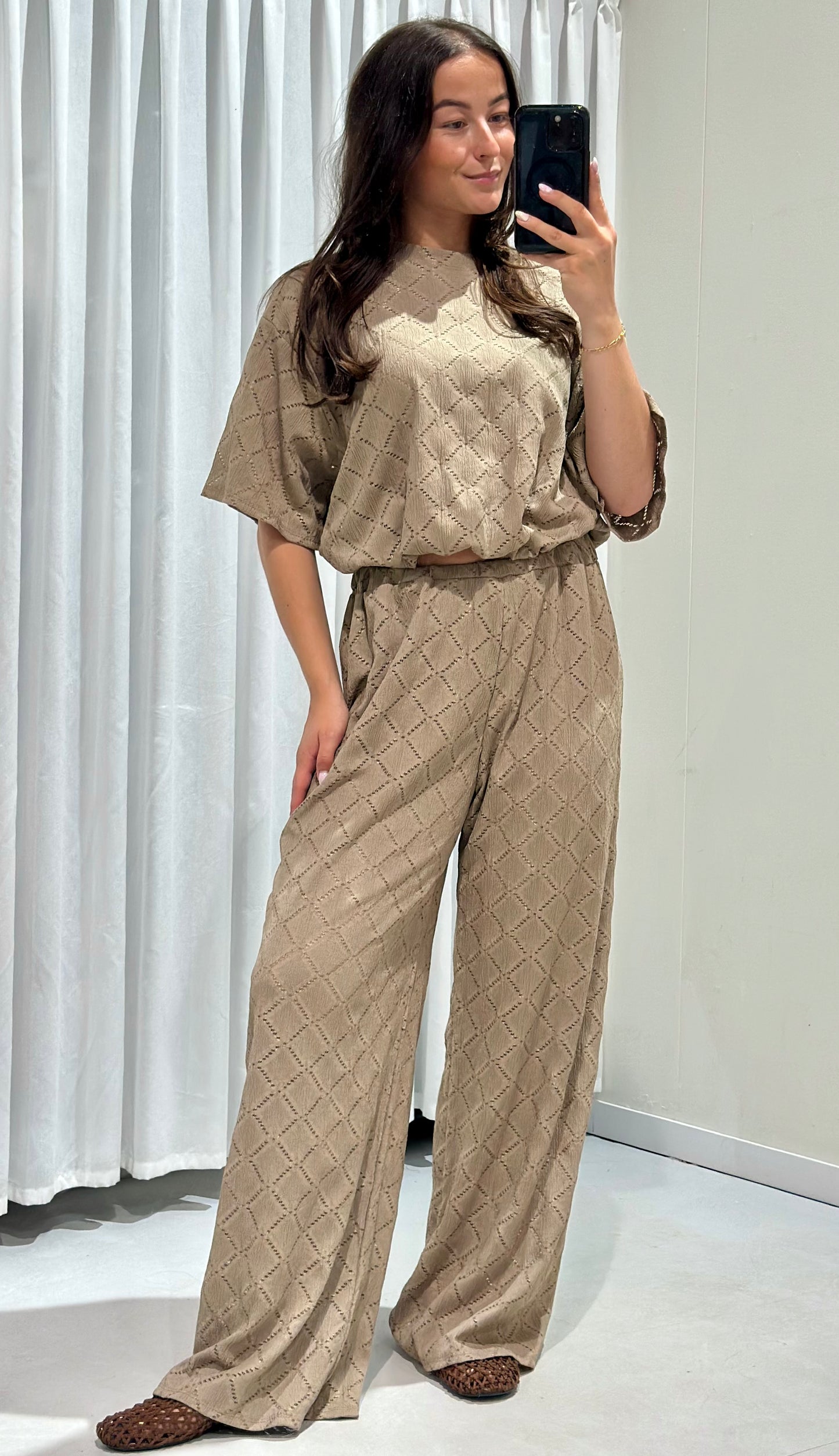Carla 2 piece set taupe