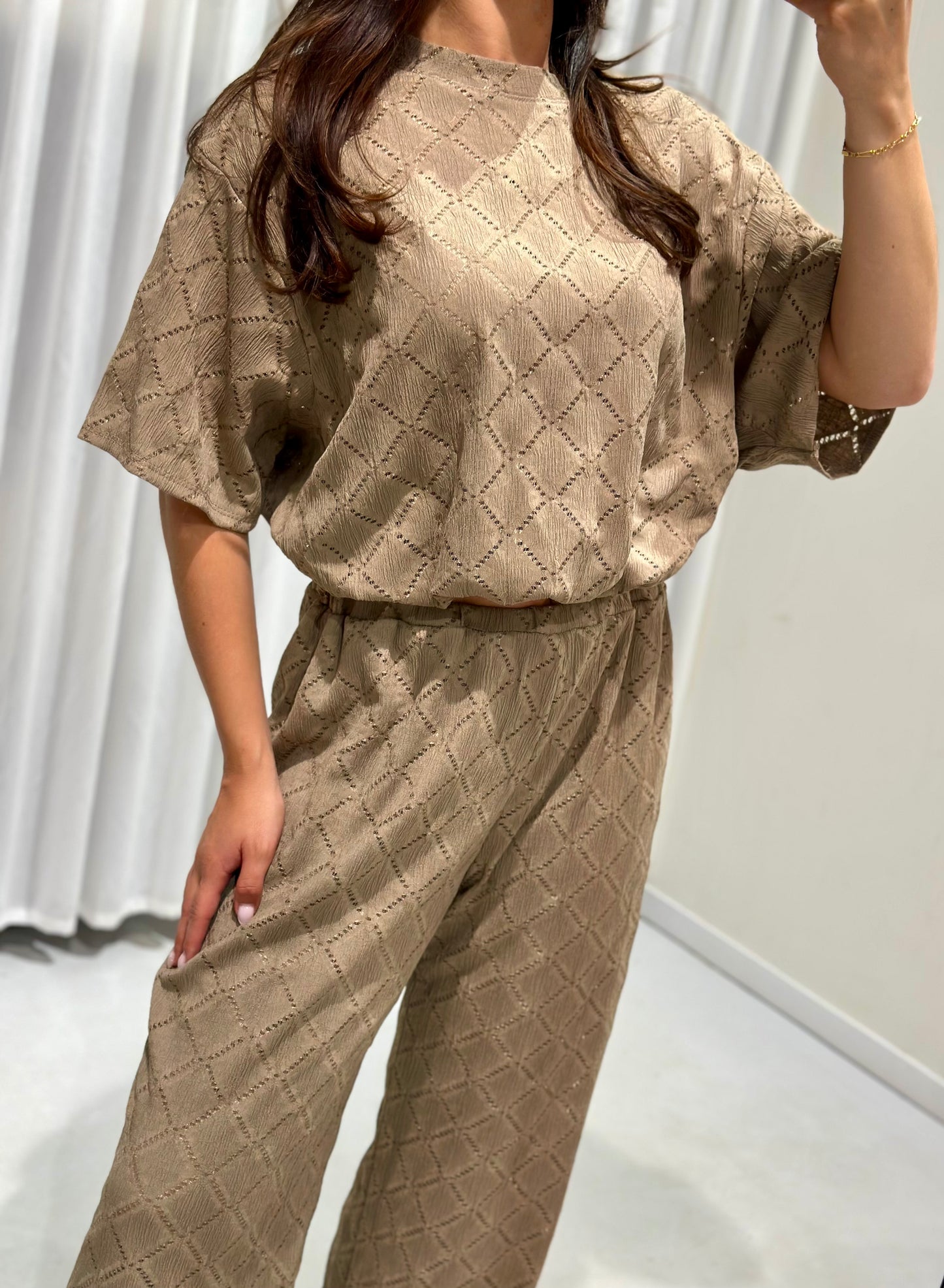 Carla 2 piece set taupe