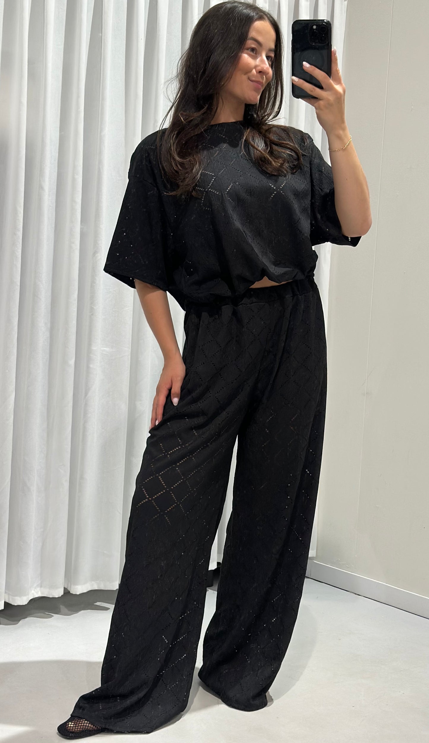 Carla 2 piece set black