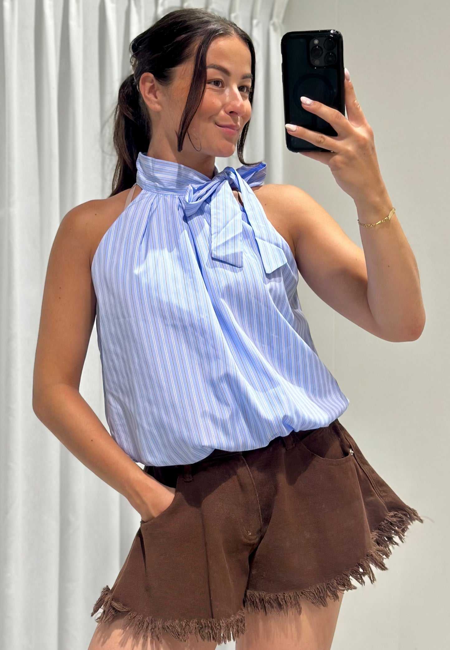 Lila top blue