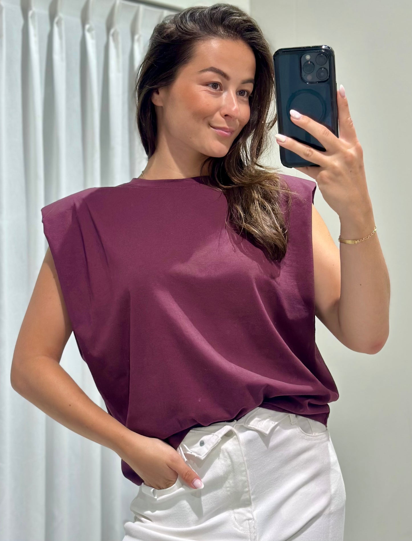 Esme top burgundy