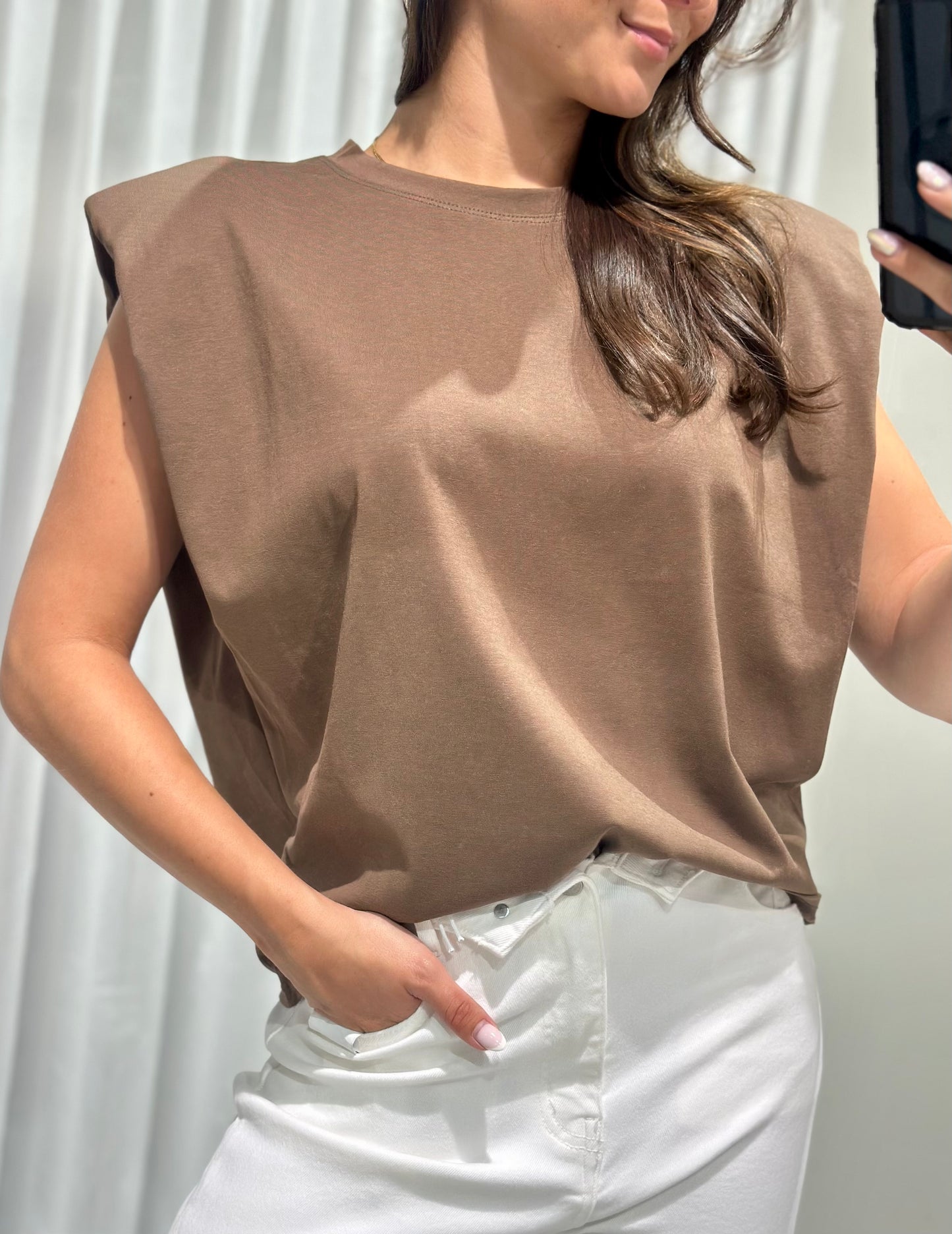 Esme top brown