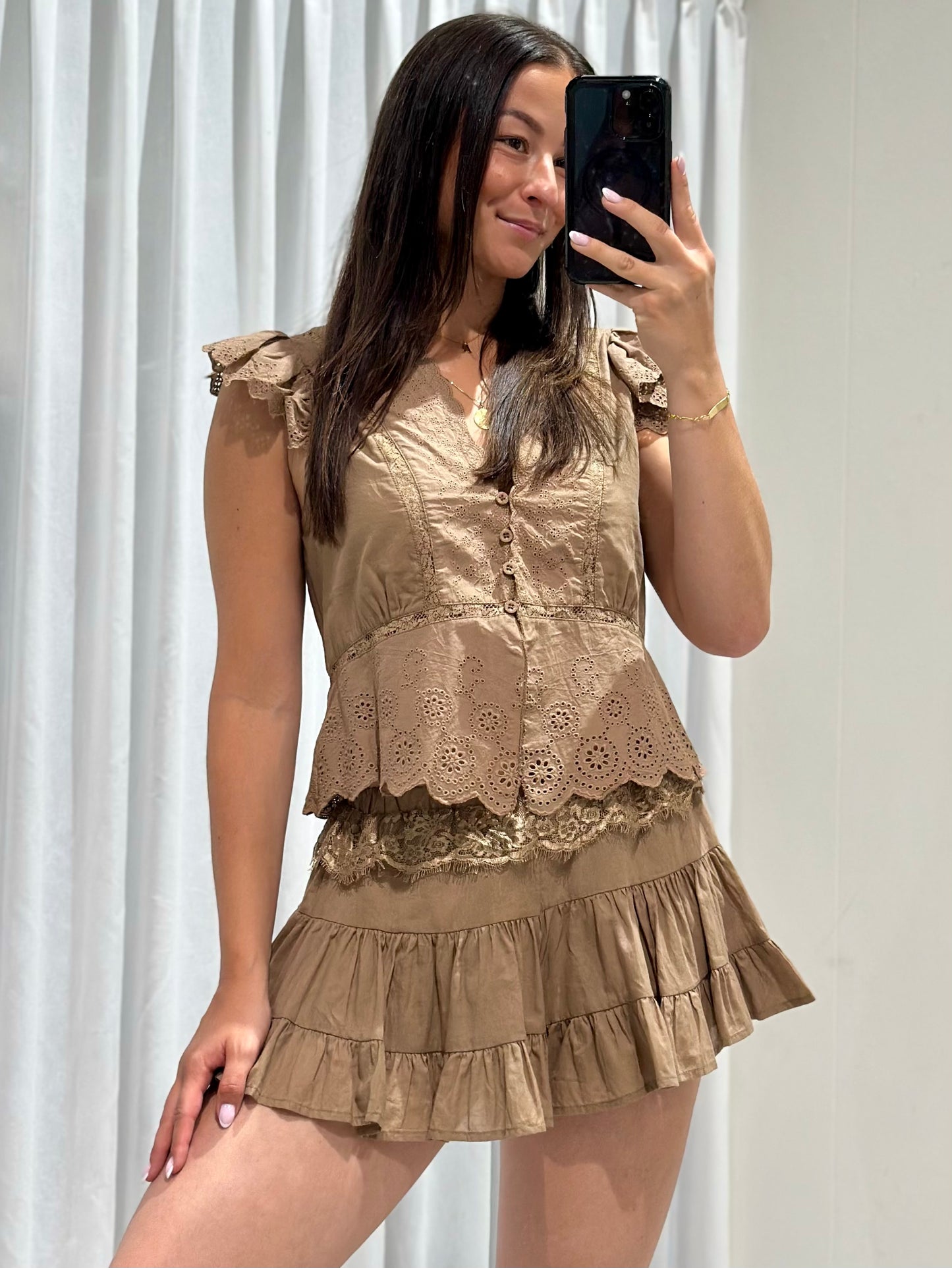 Liva 2 piece set taupe