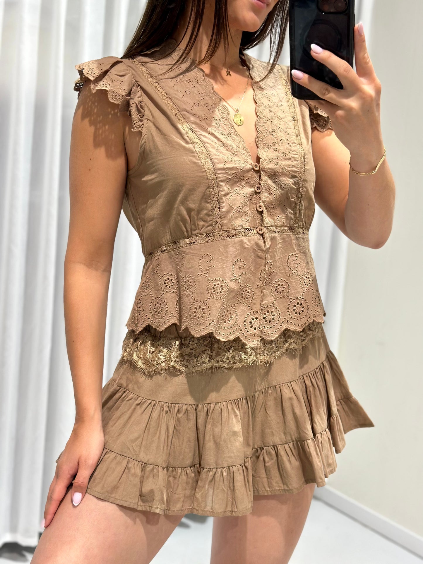 Liva 2 piece set taupe