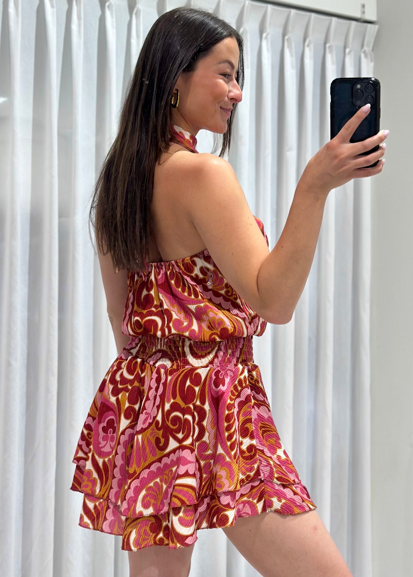 Lotte dress rust