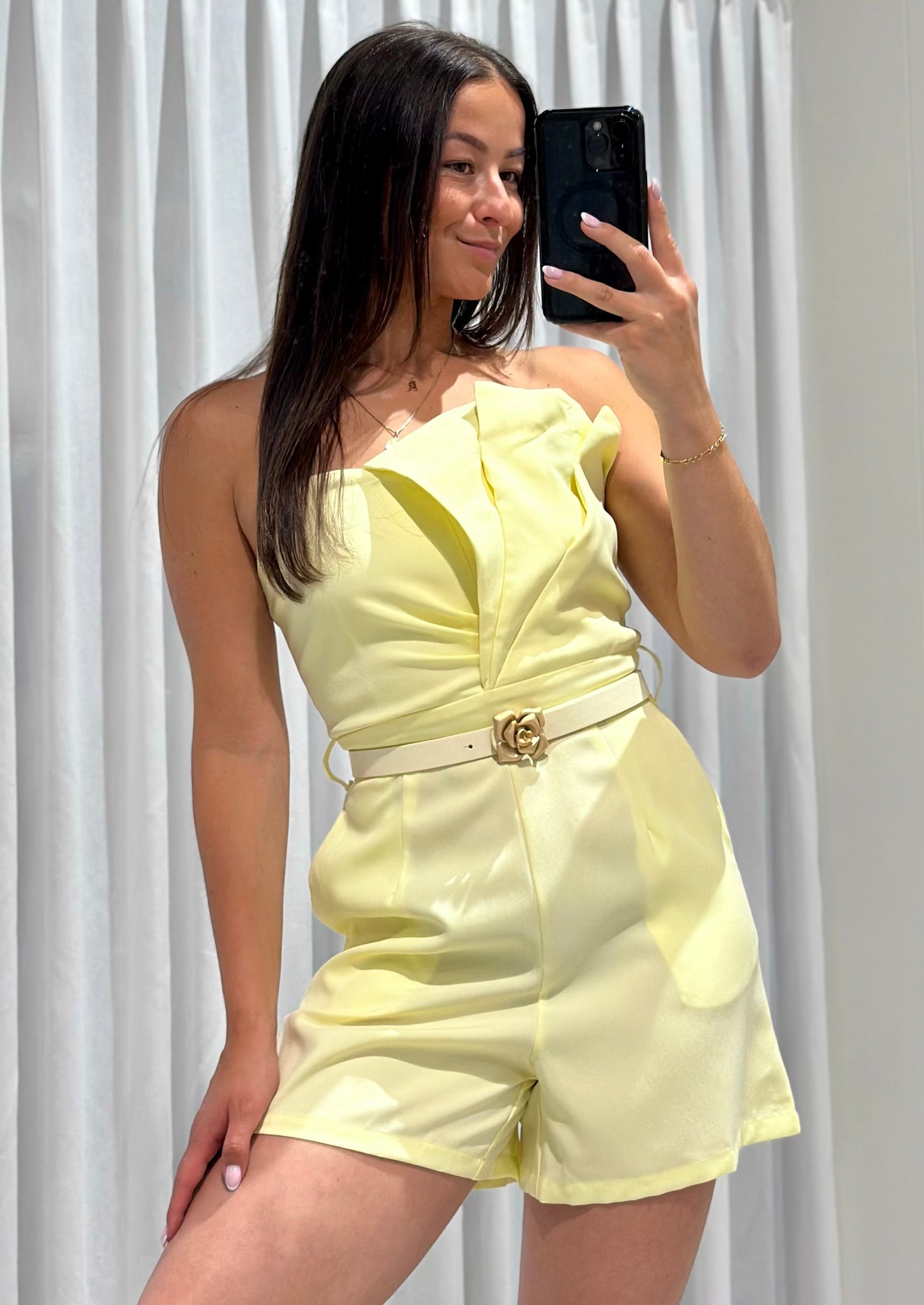 Jasmijn playsuit yellow