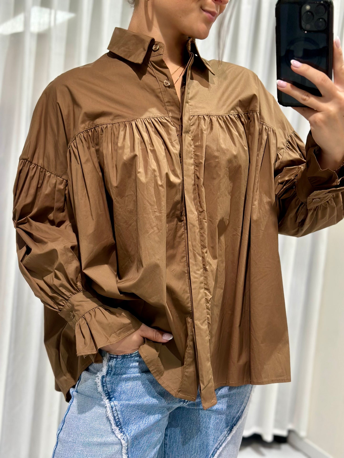 Beyonce blouse brown