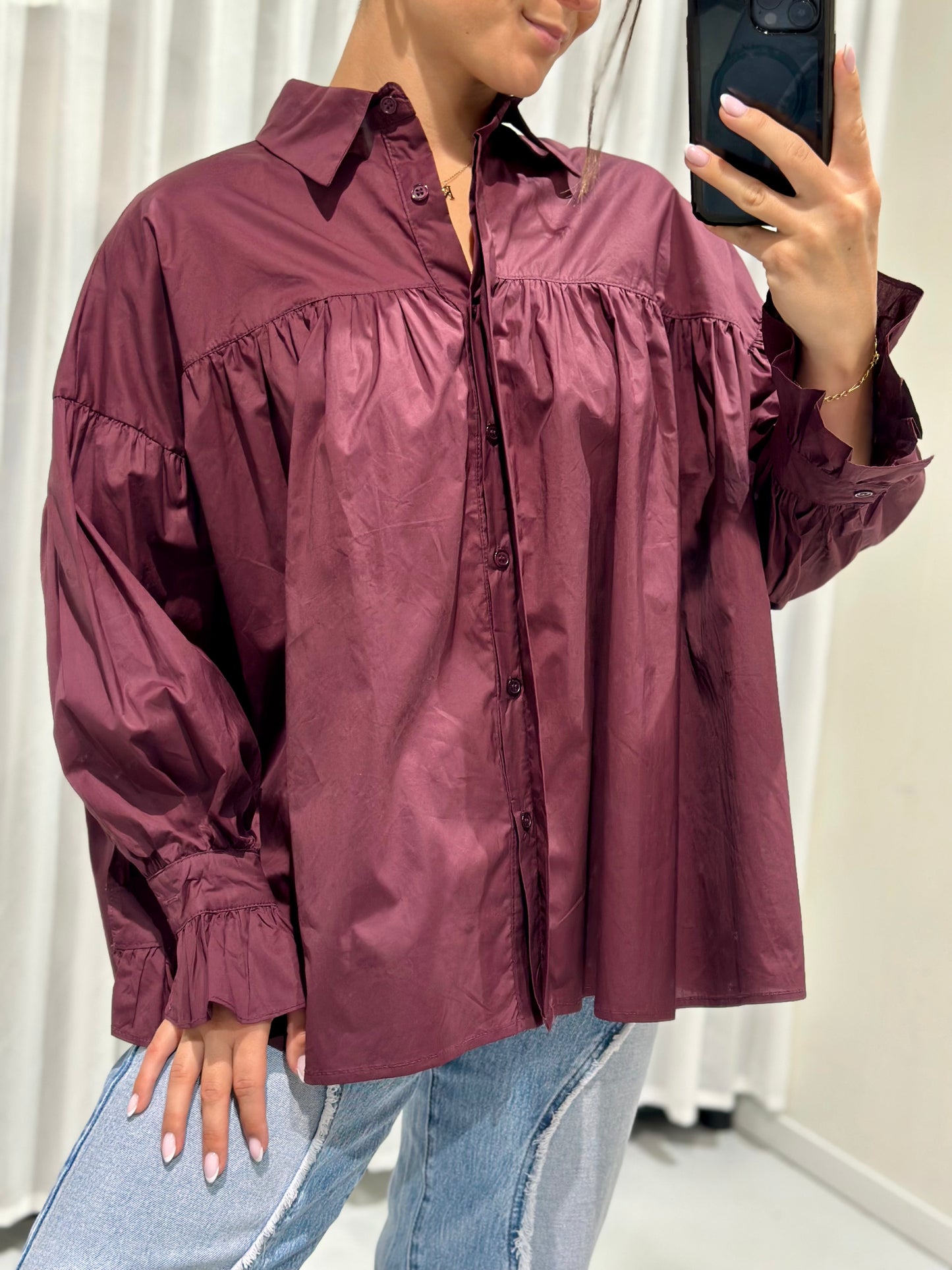Beyonce blouse burgundy