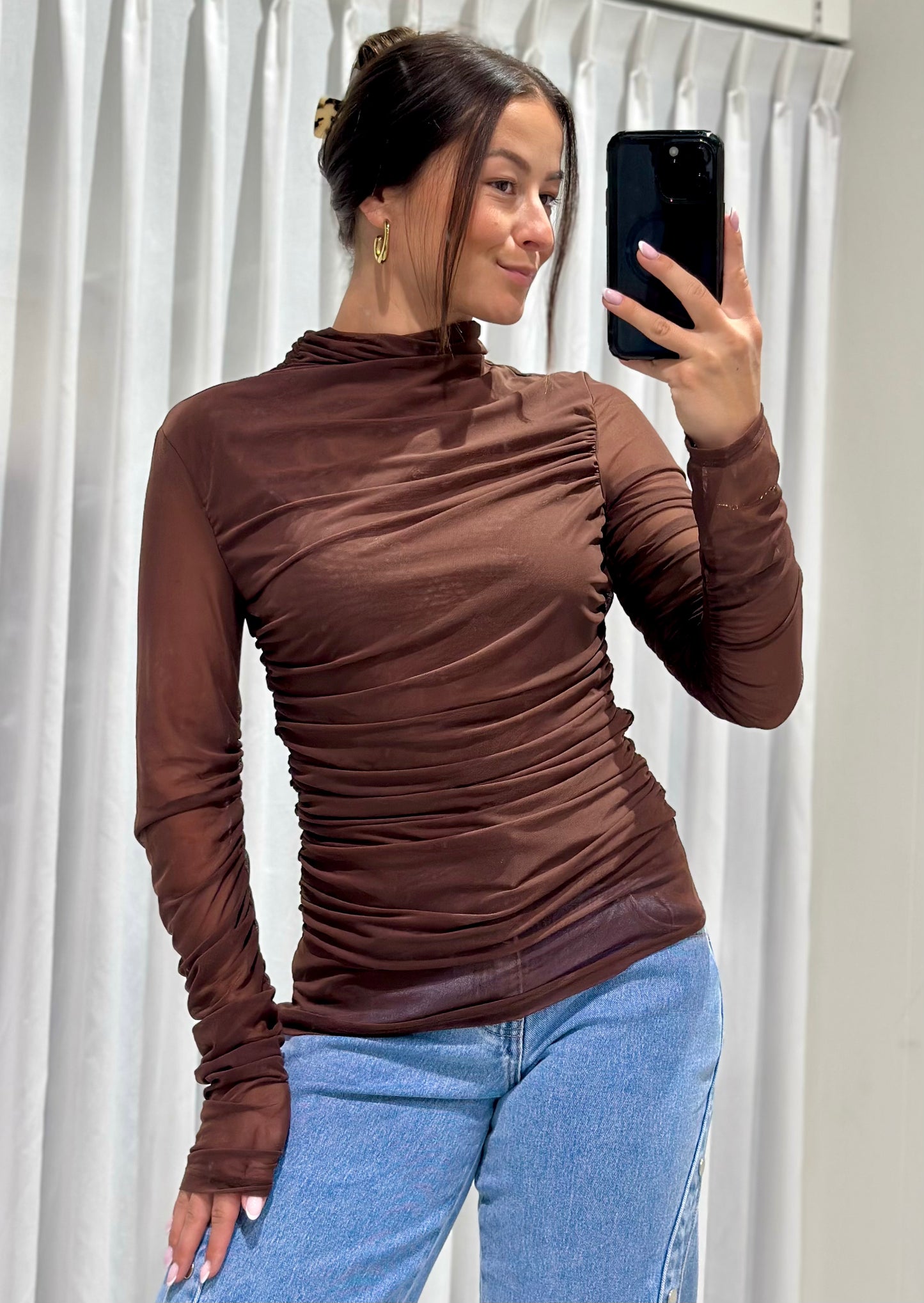 Elodie top brown