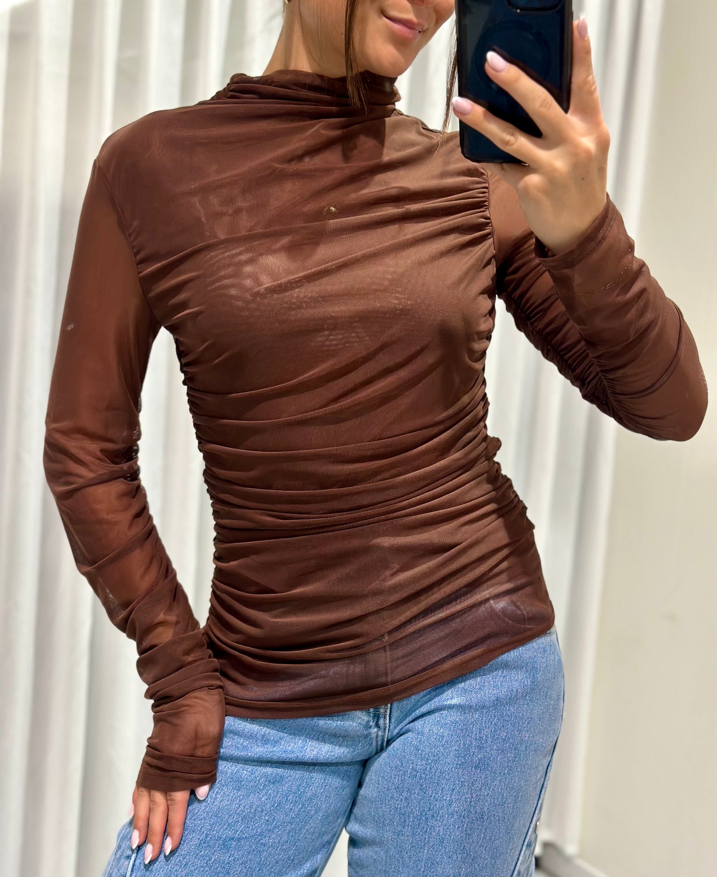 Elodie top brown