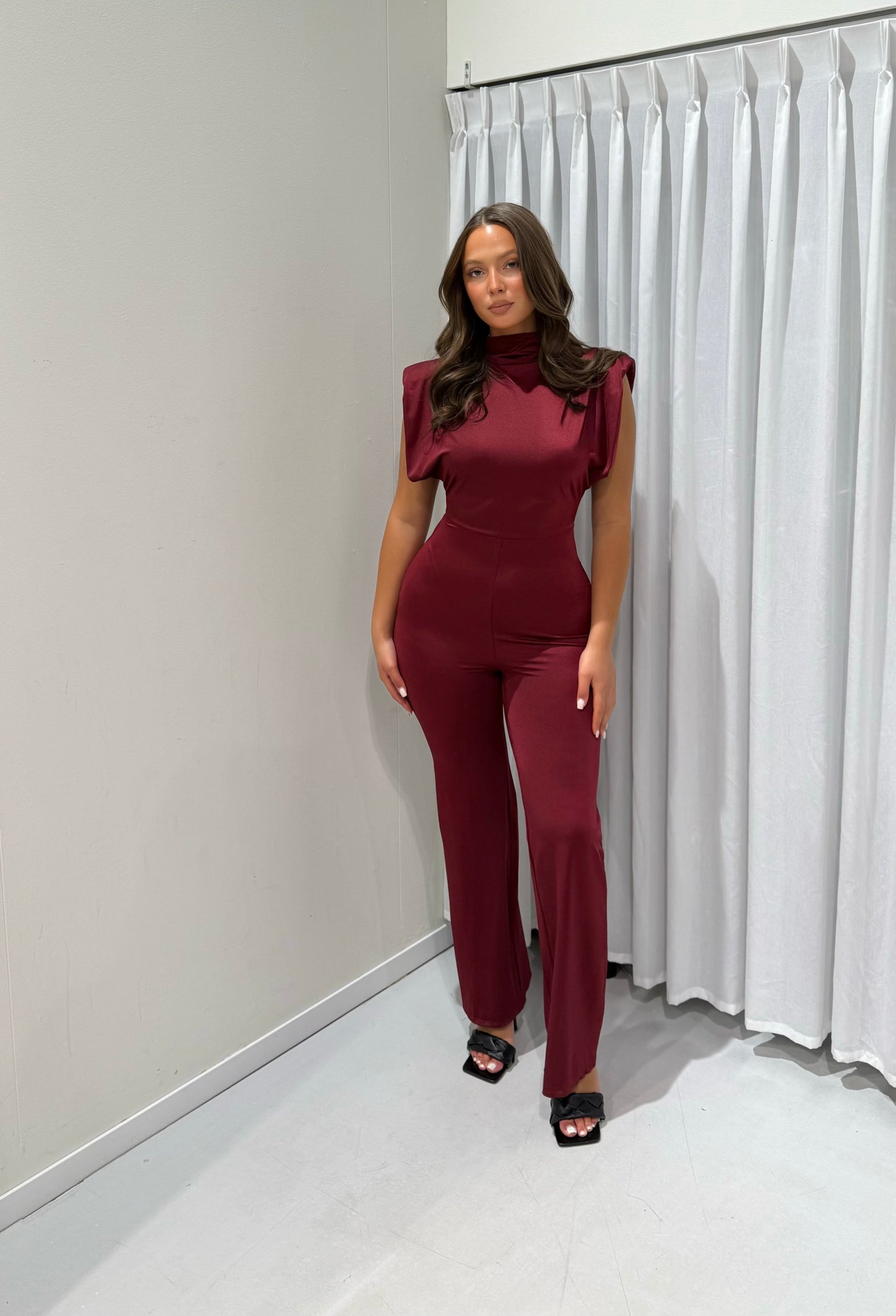 Noelle jumpsuit burgundy