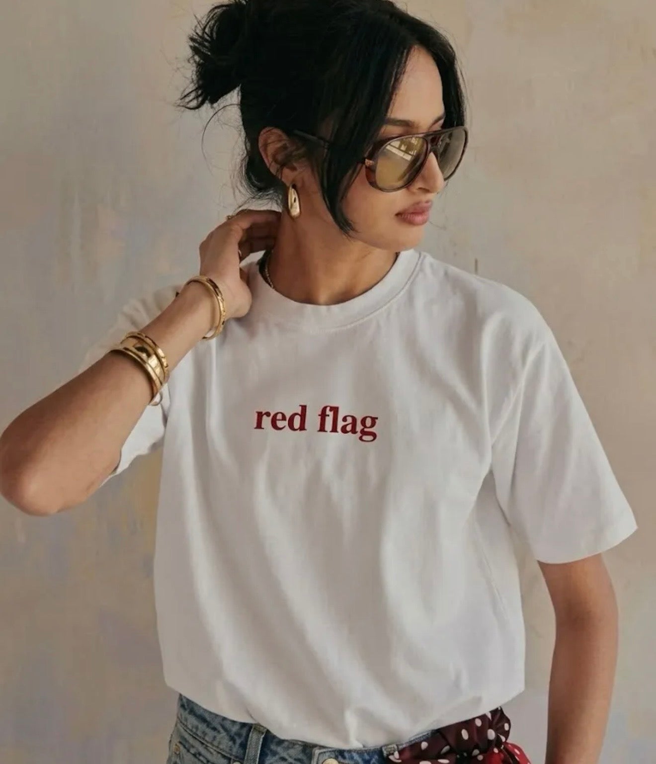 Red flag tee