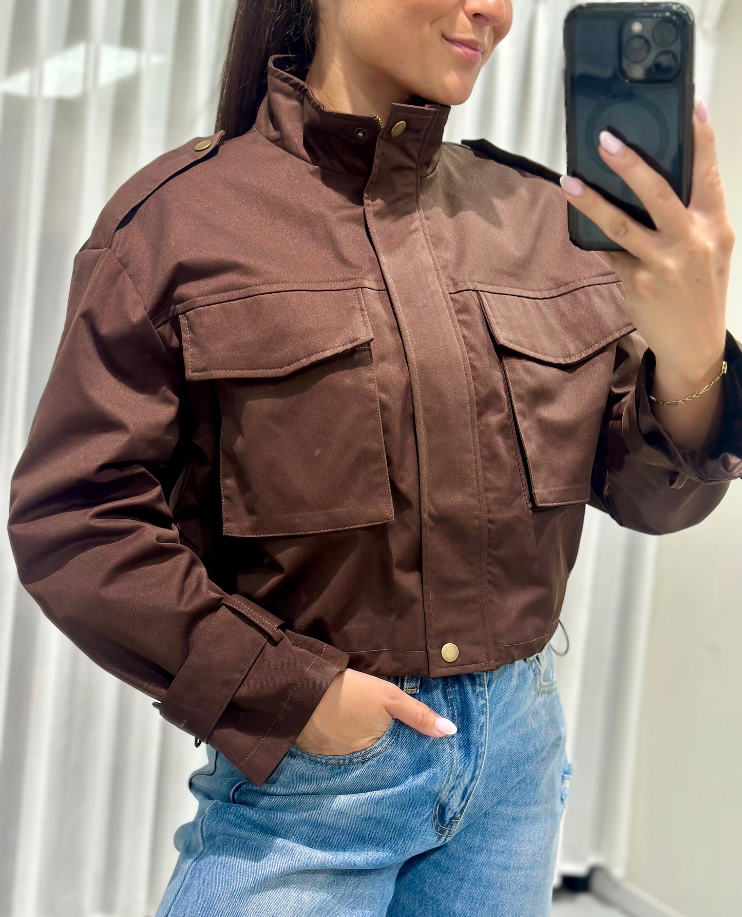Aria jacket brown