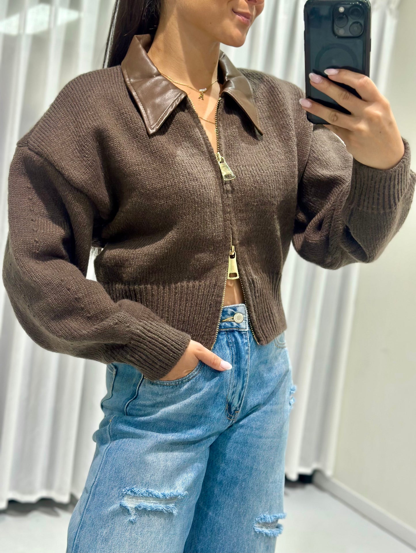 Suze jacket brown