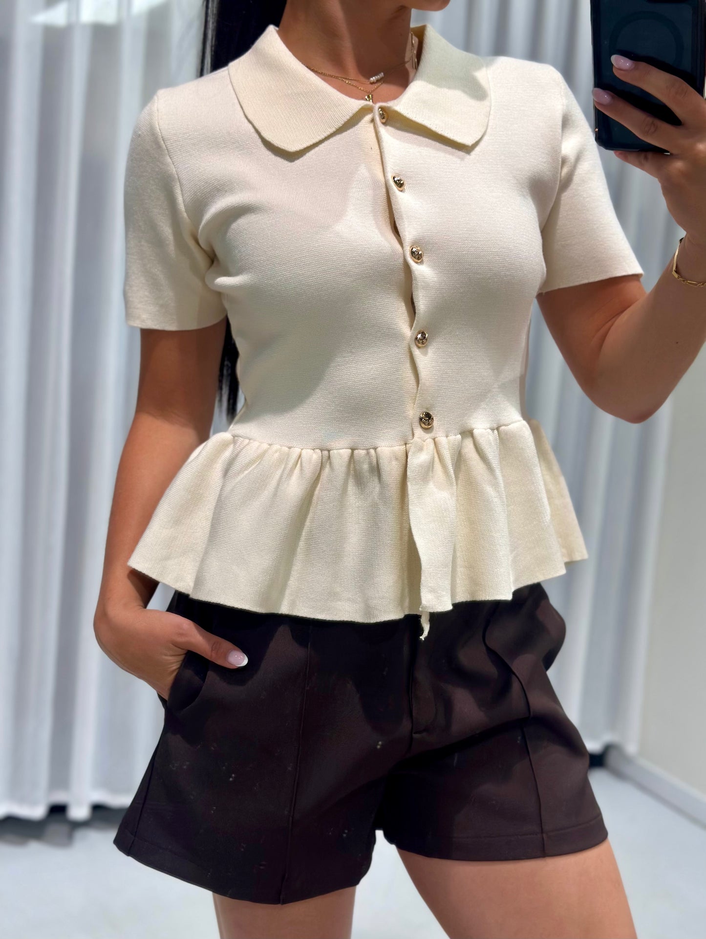 Chloe top beige