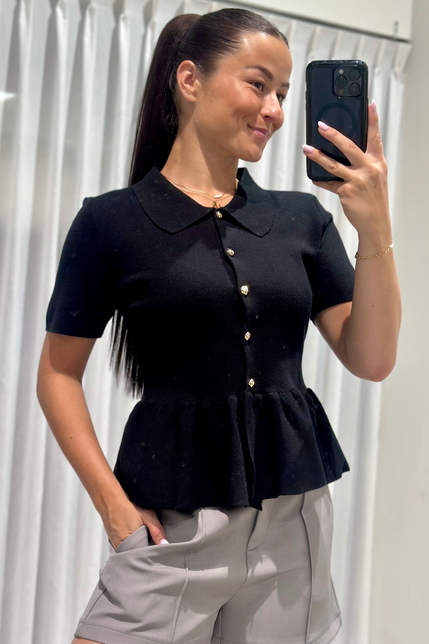 Chloe top black