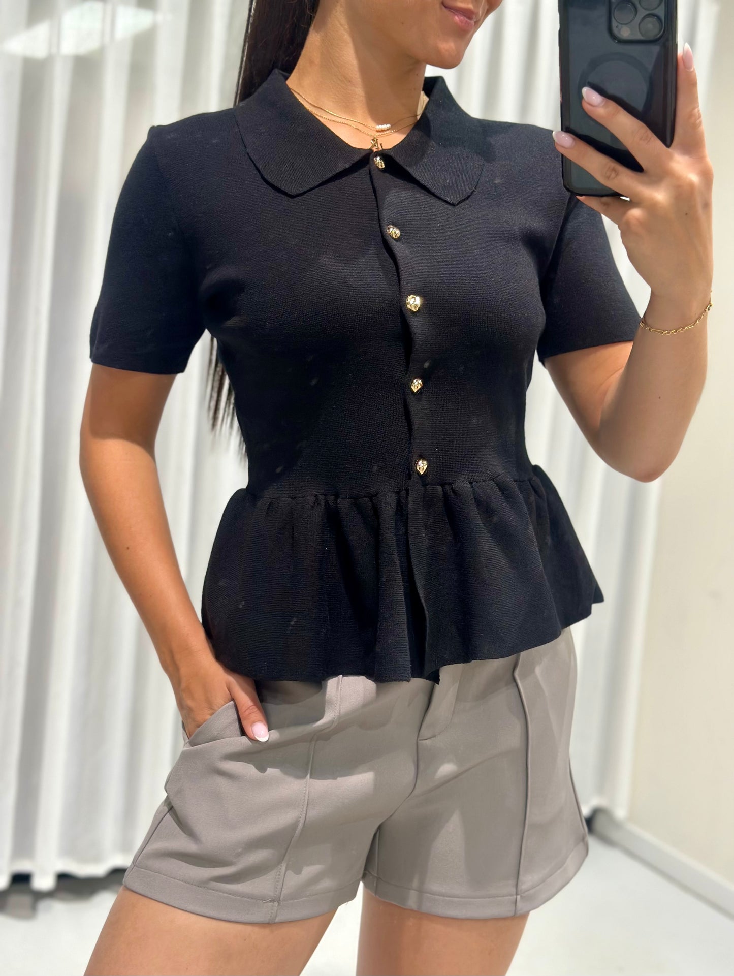 Chloe top black