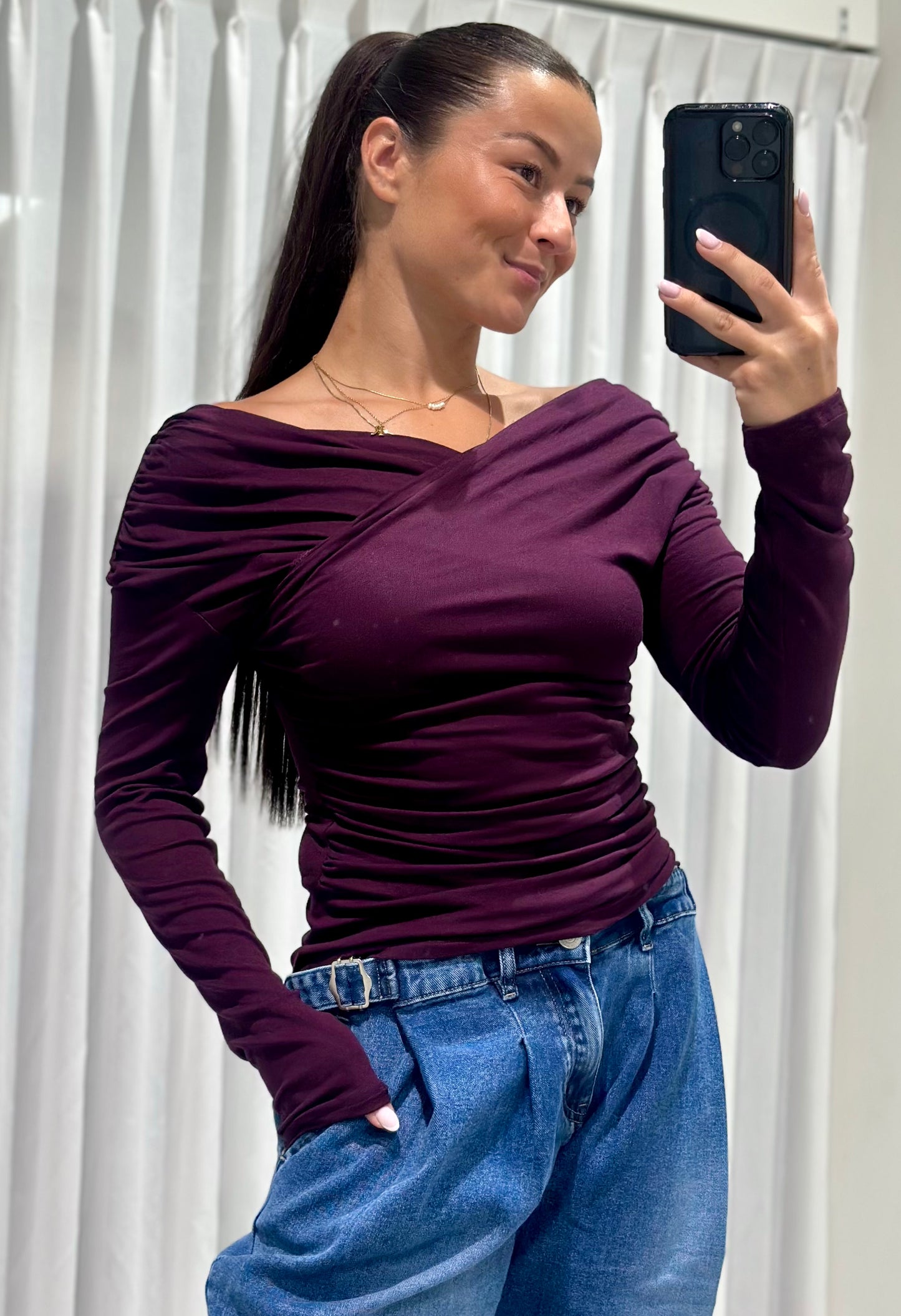 Kaylee top burgundy