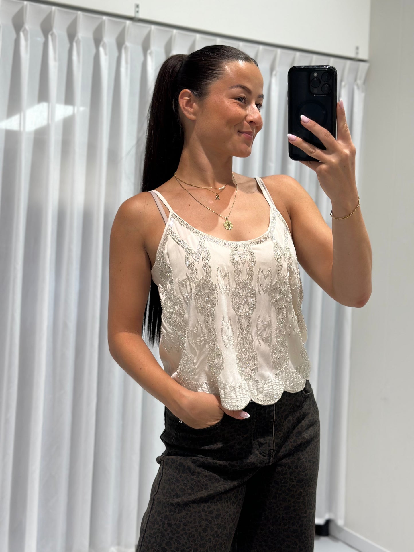 Addison top beige