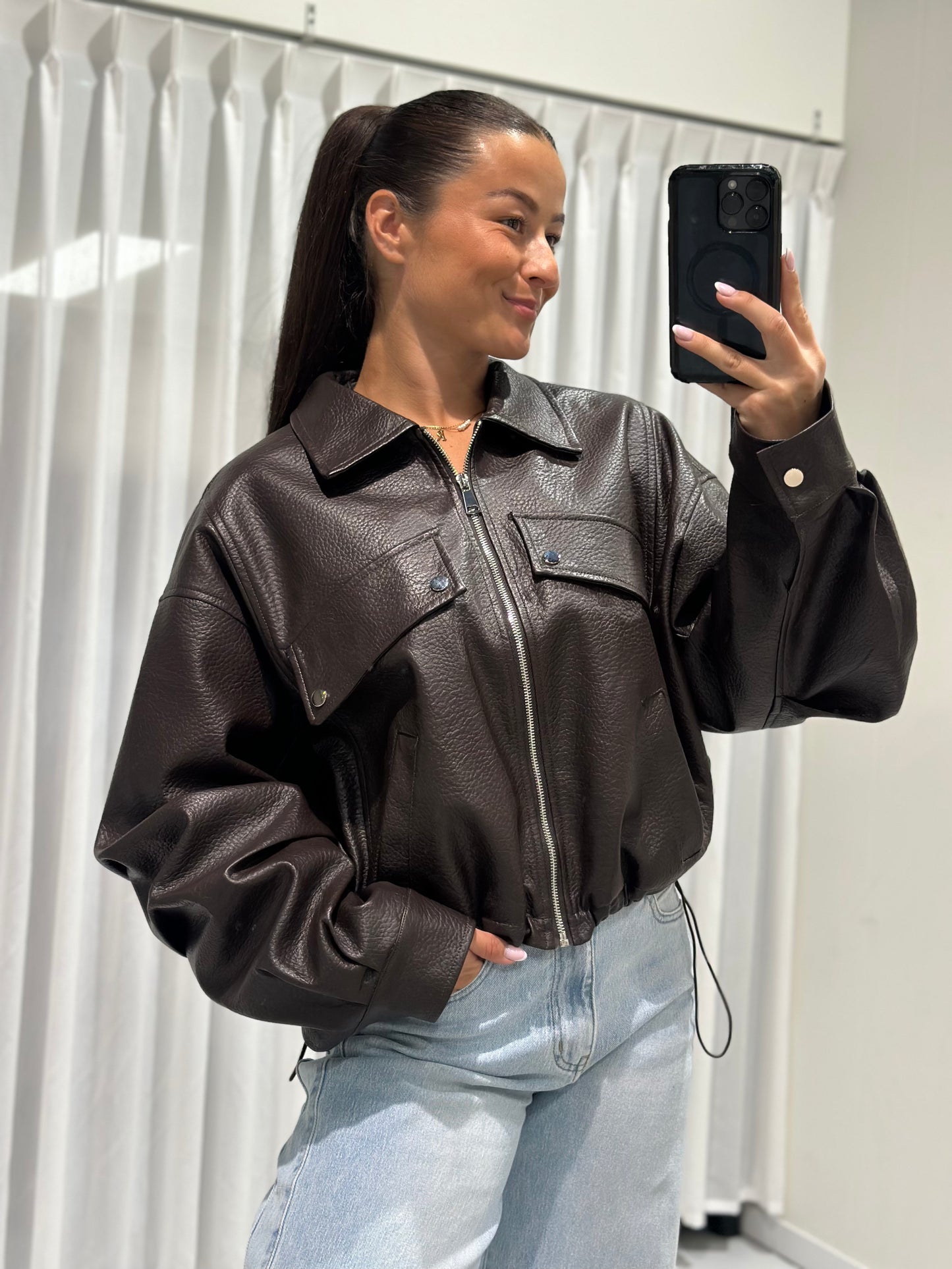 Avery jacket brown