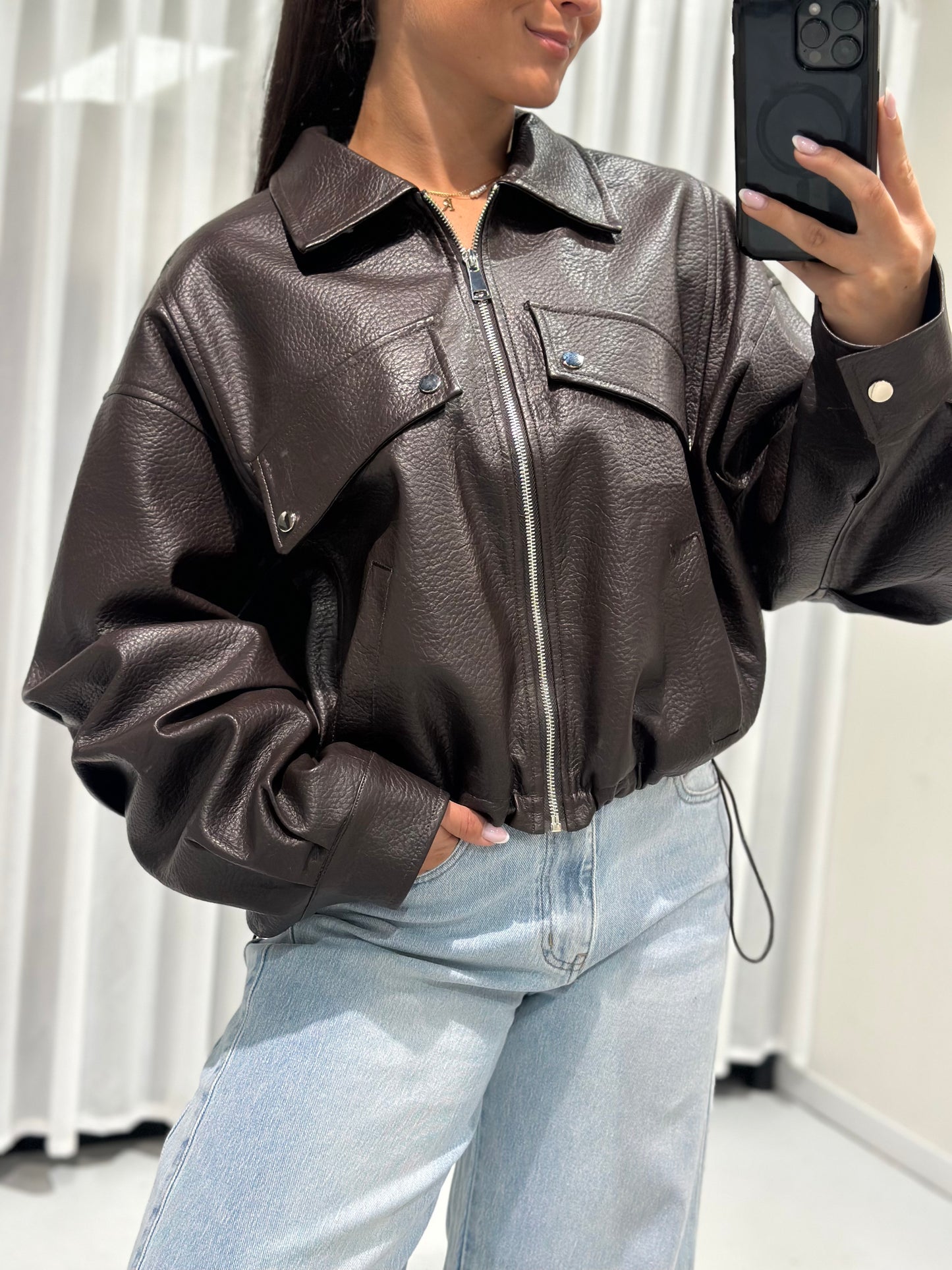 Avery jacket brown