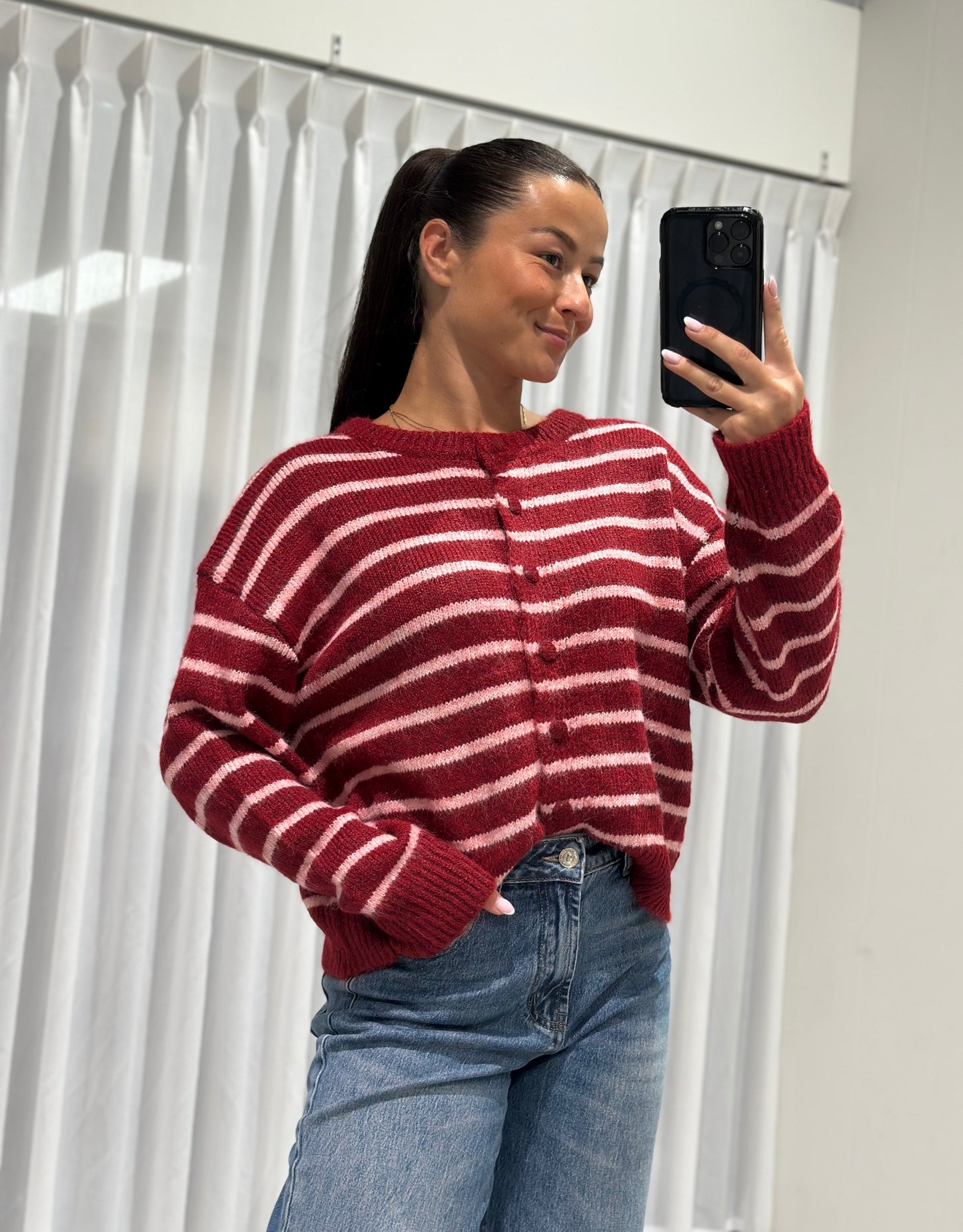 Billie trui burgundy
