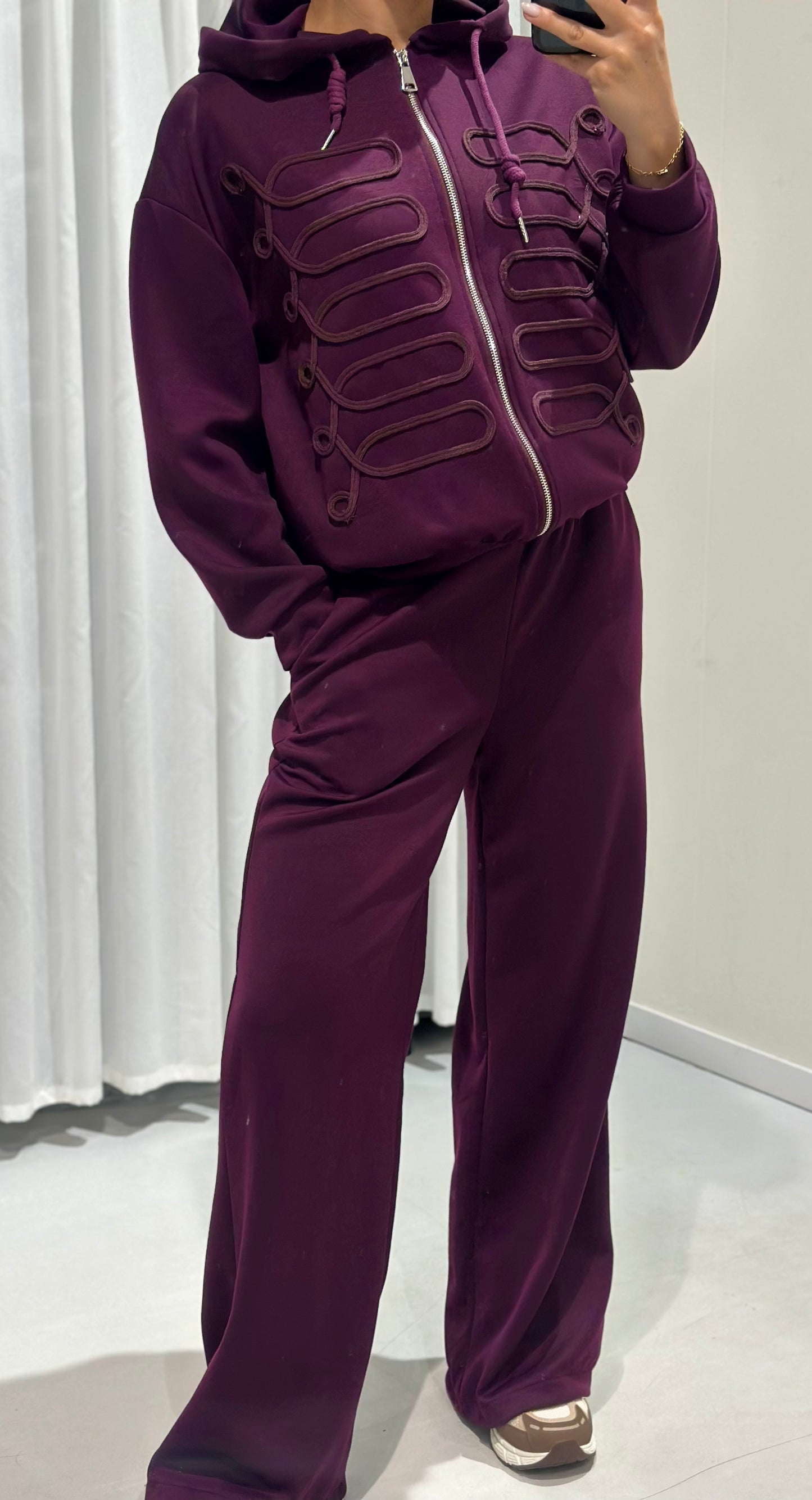 Jayde 2 piece set burgundy