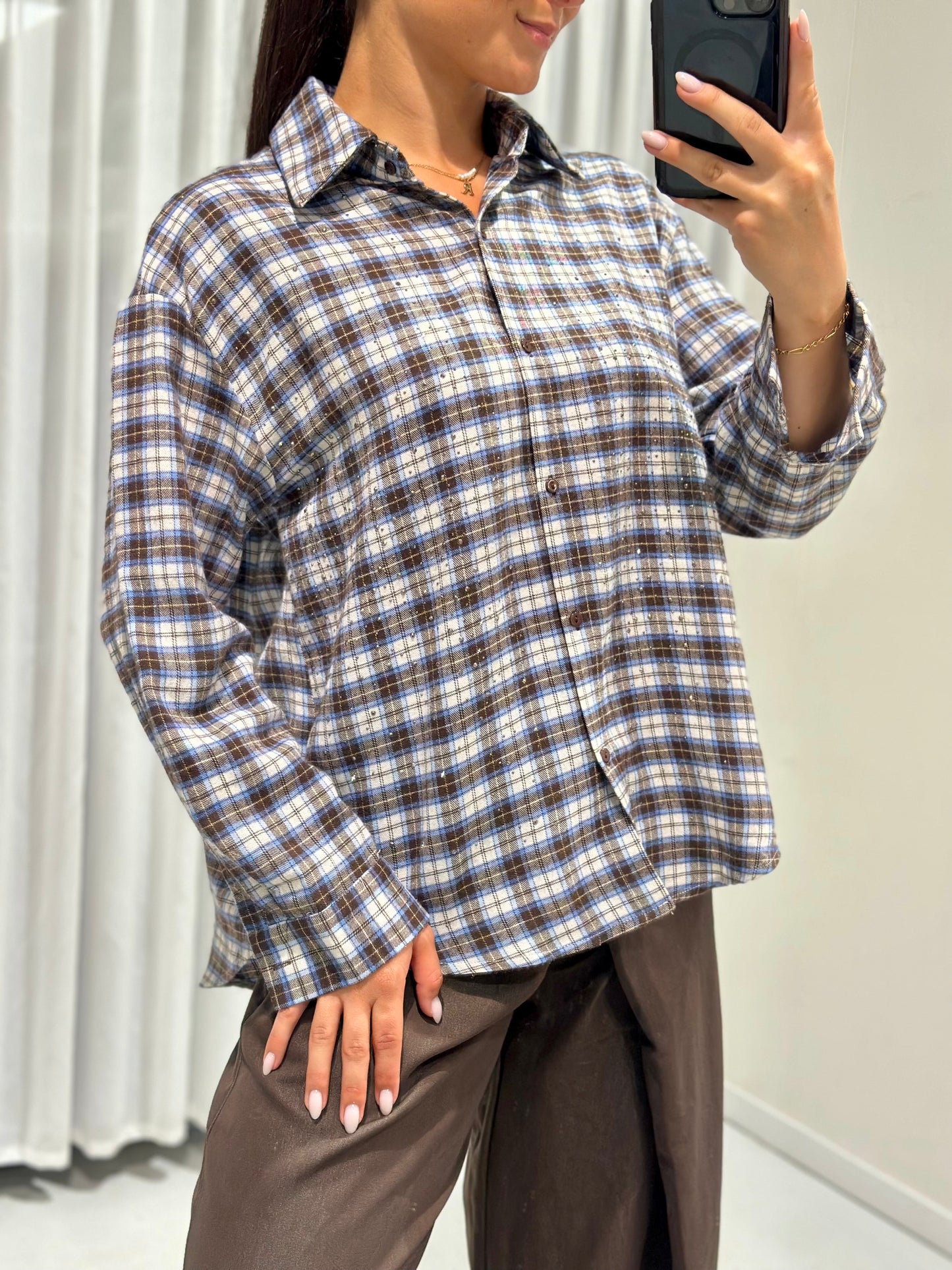 Yuna blouse brown