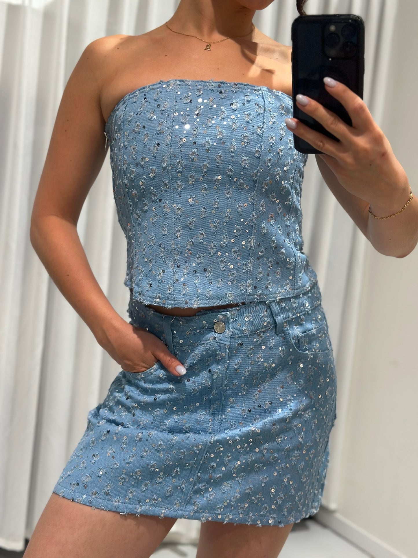 Leonie denim set
