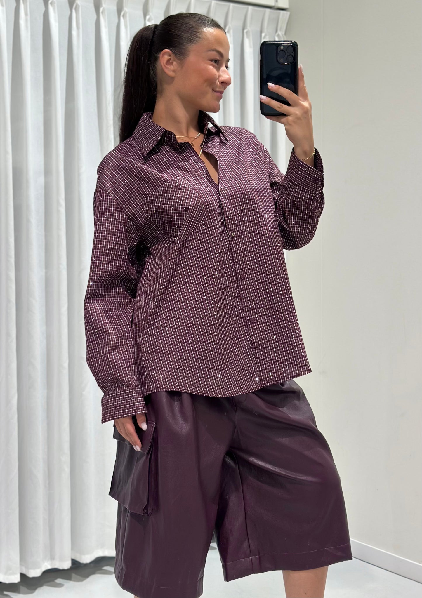 Atika blouse bungundy