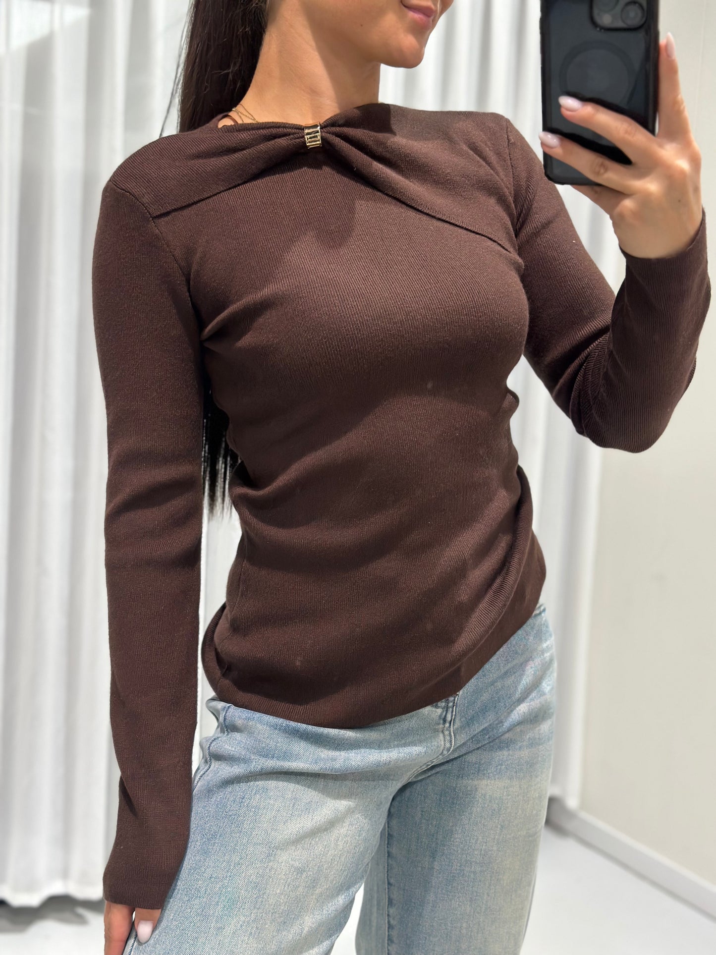 Rihanna top brown