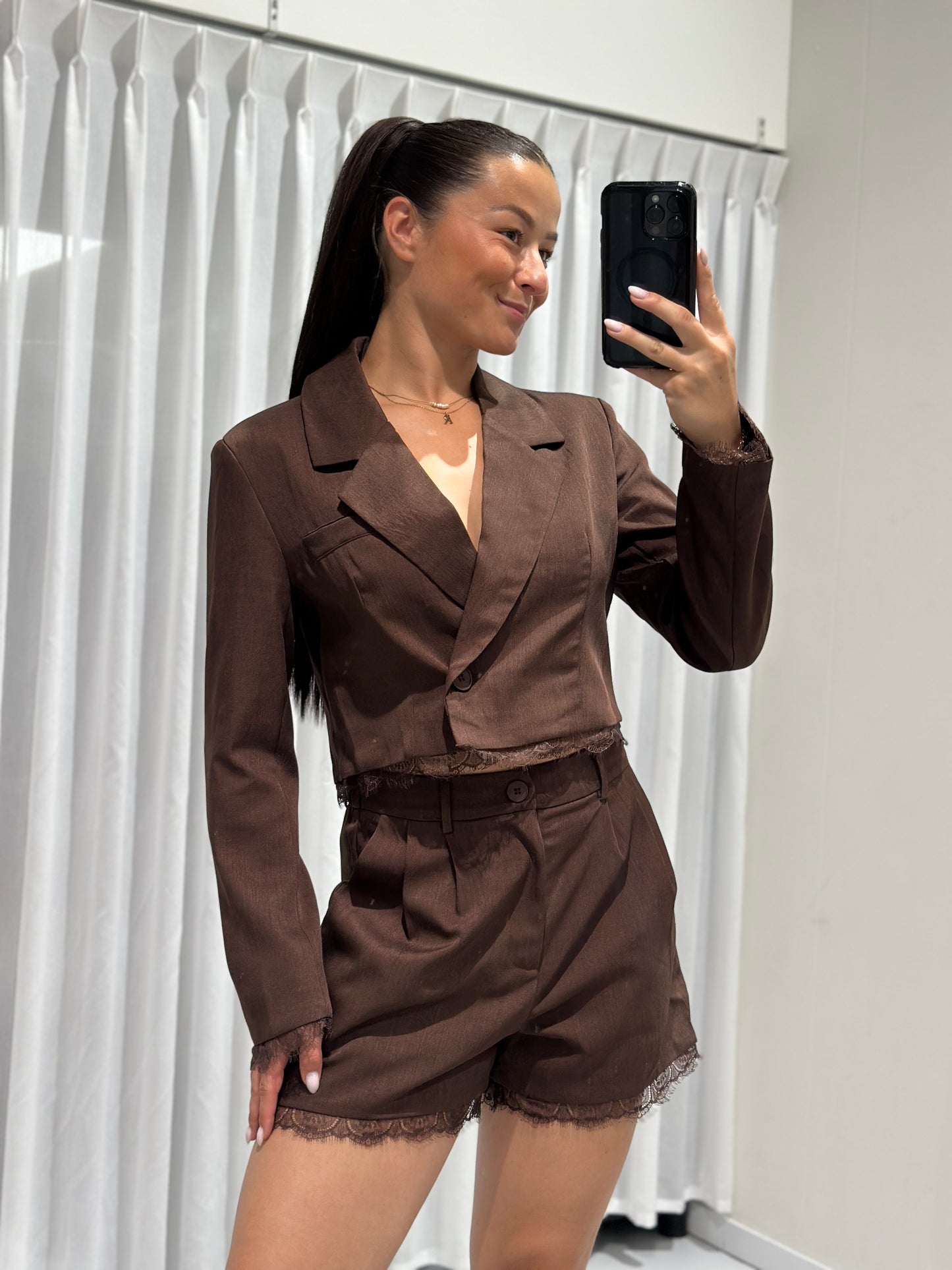 Mees 2 piece set brown