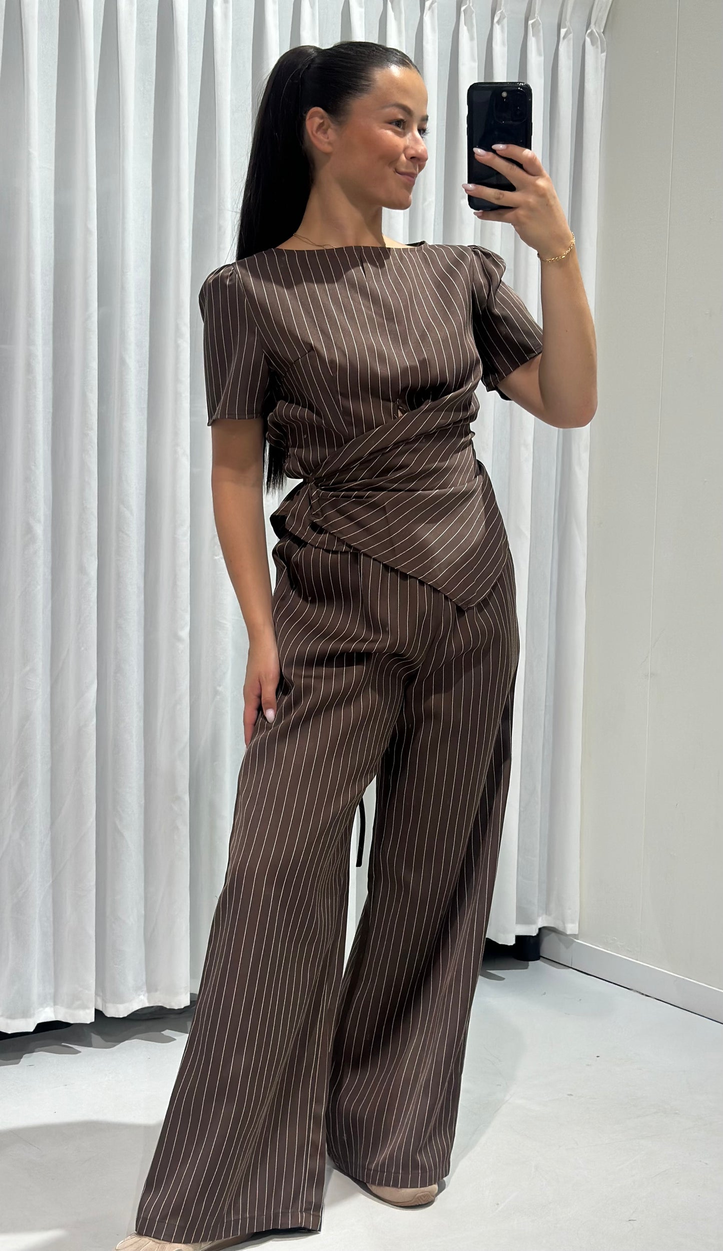 Claire 2-piece set brown