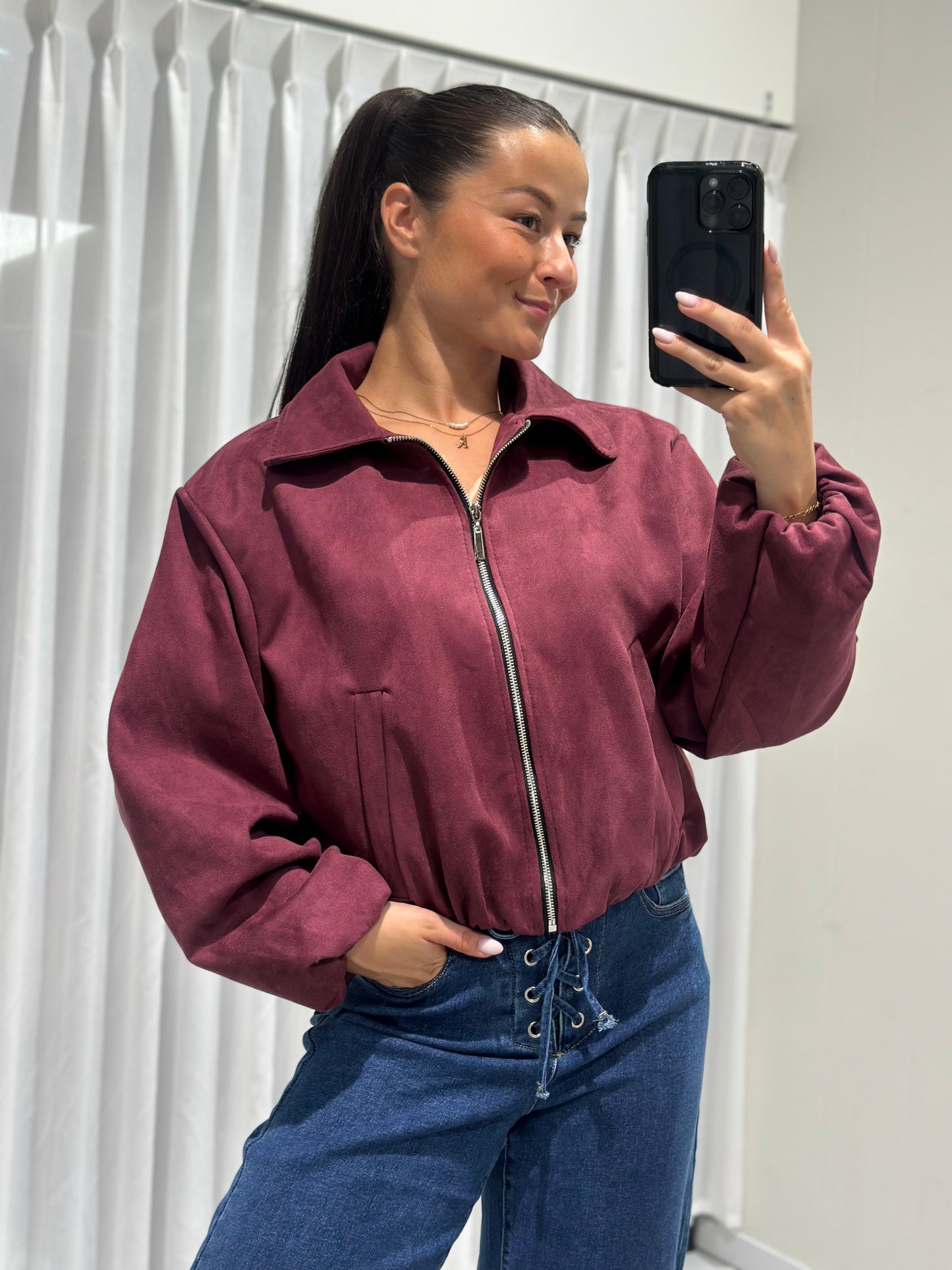Nina jacket burgundy