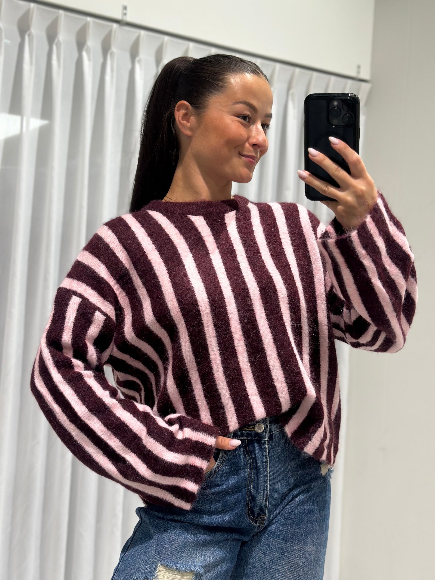 Amour sweater burgundy