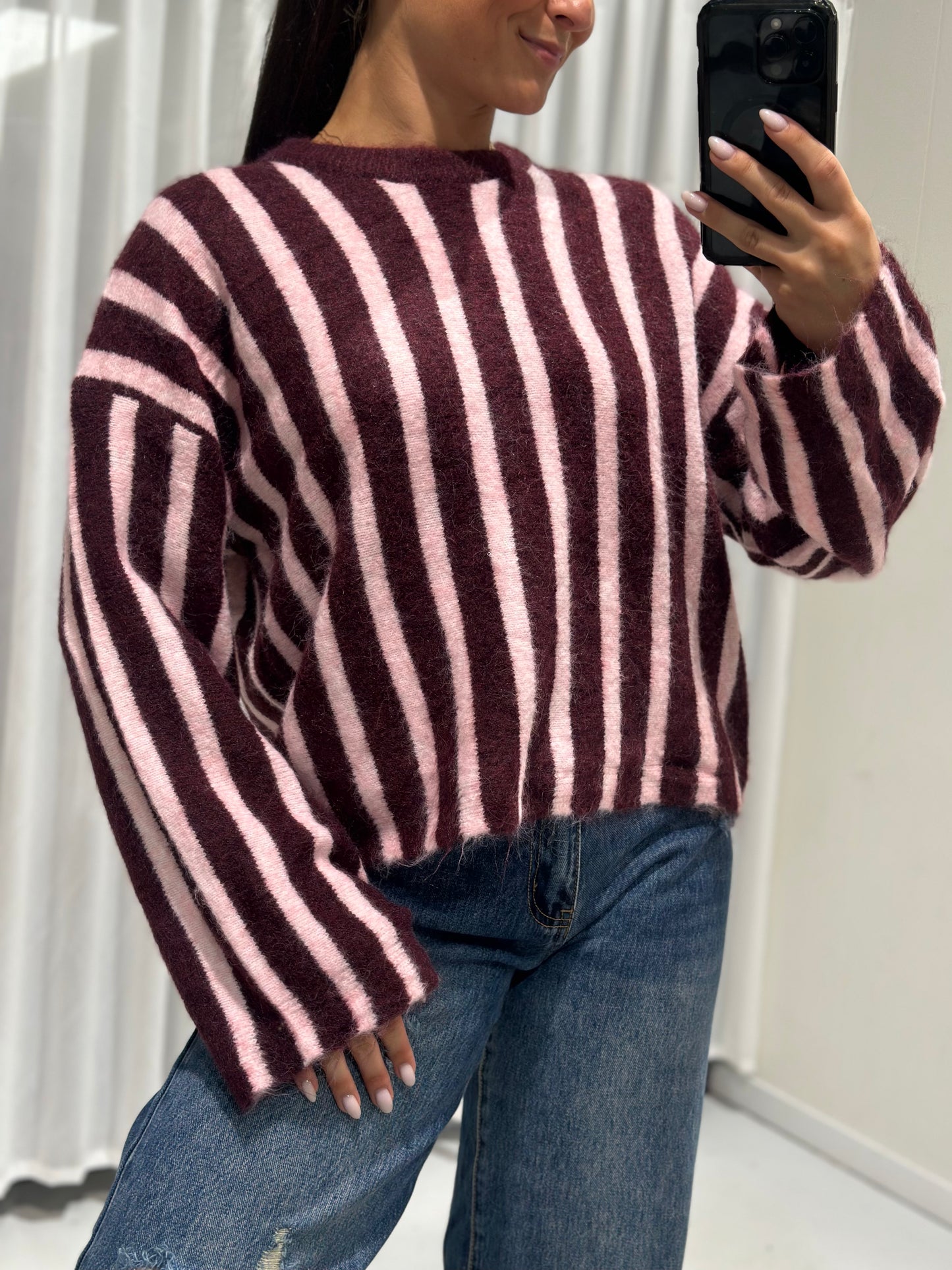 Amour sweater burgundy