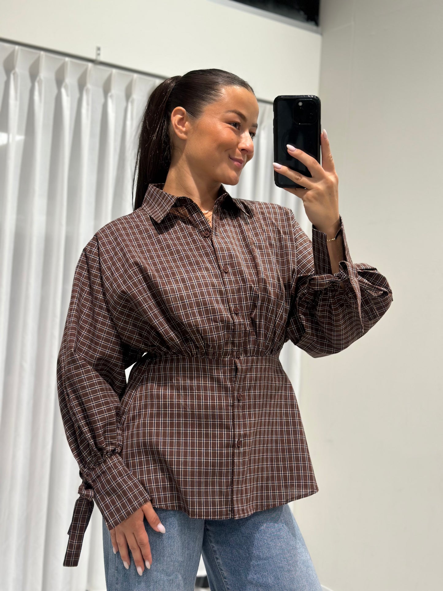 Liora blouse brown