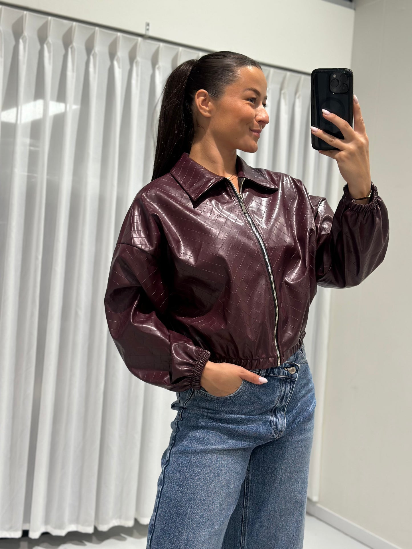 Polly jacket burgundy