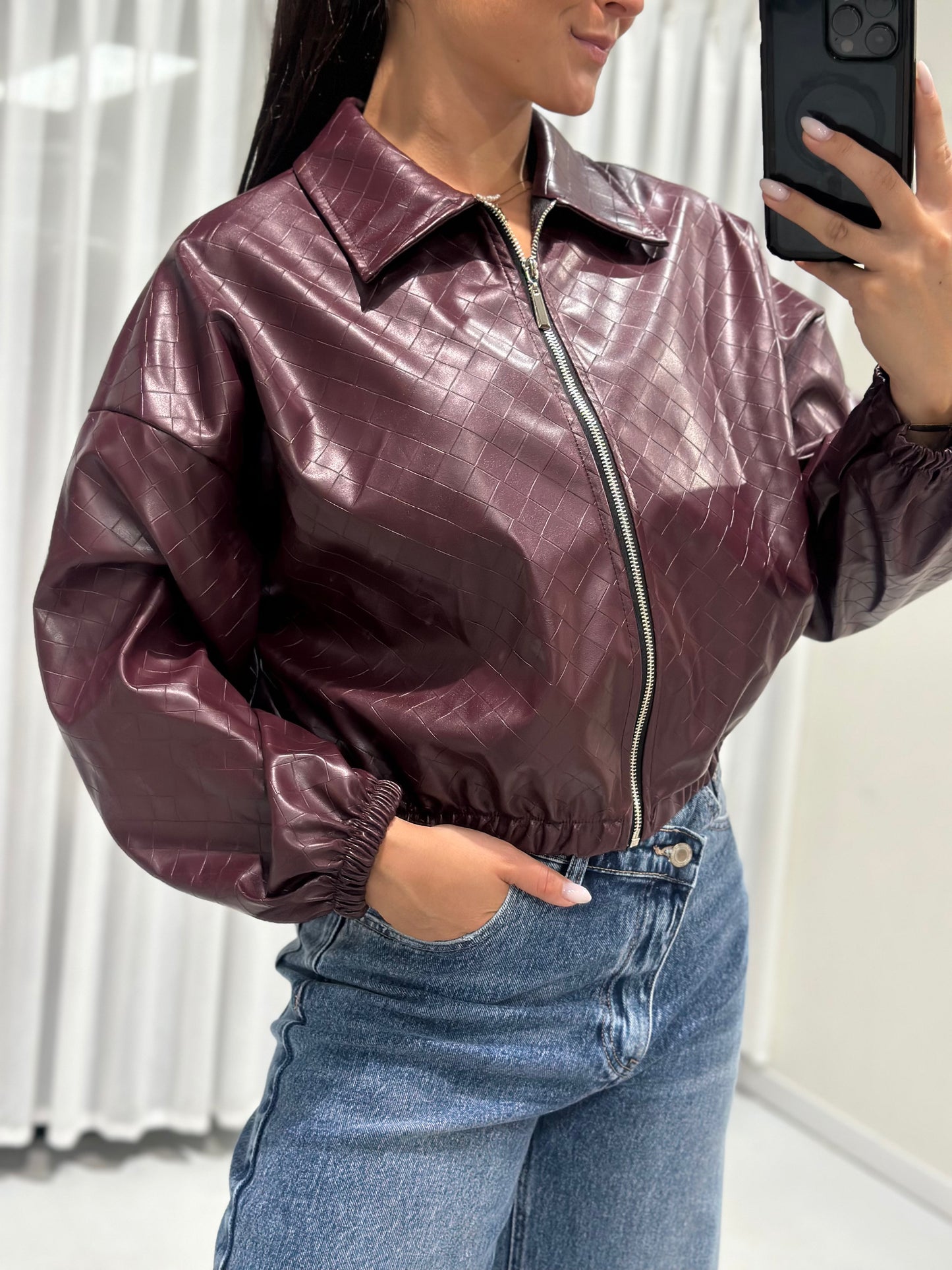 Polly jacket burgundy