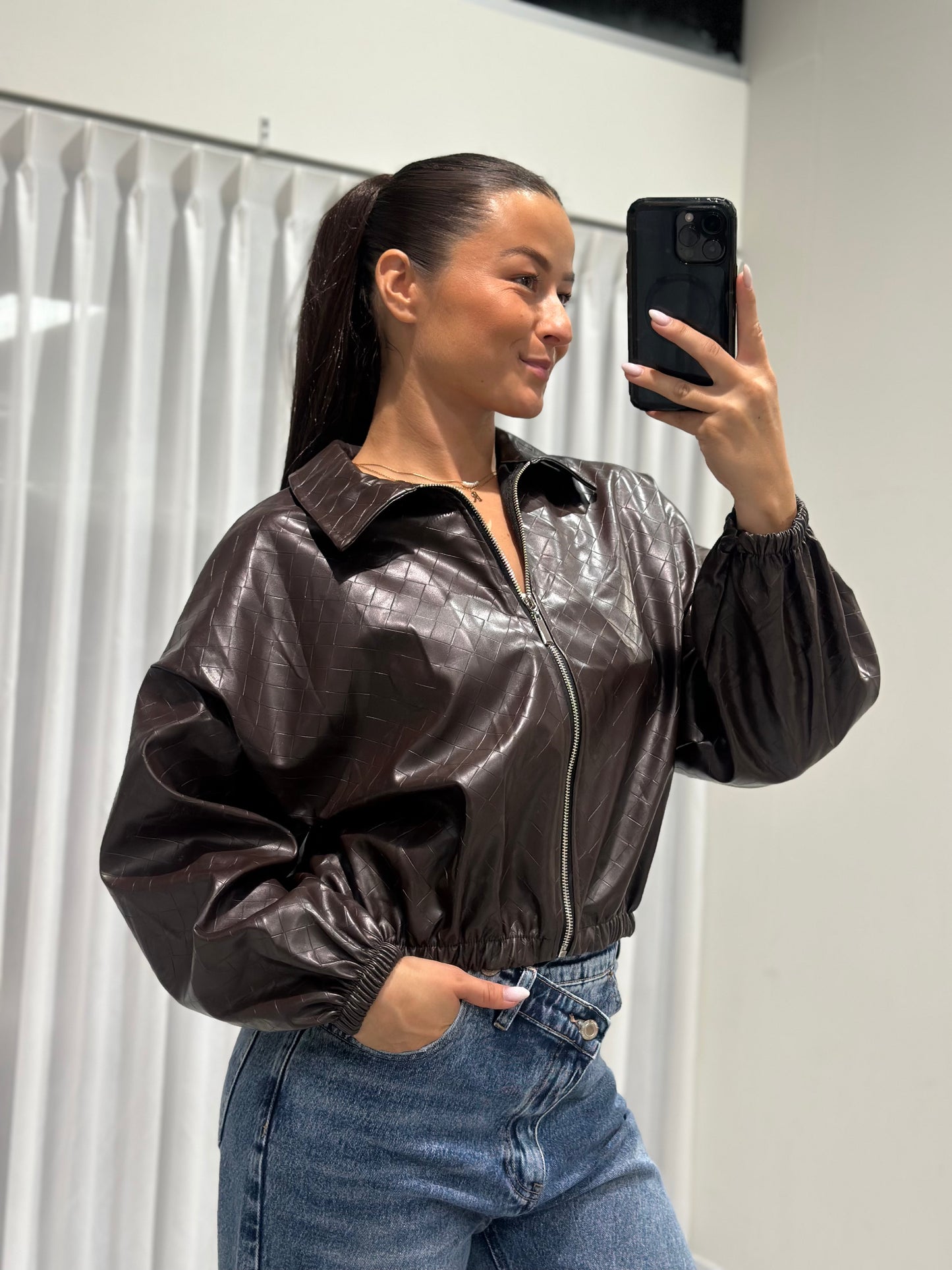 Polly jacket brown