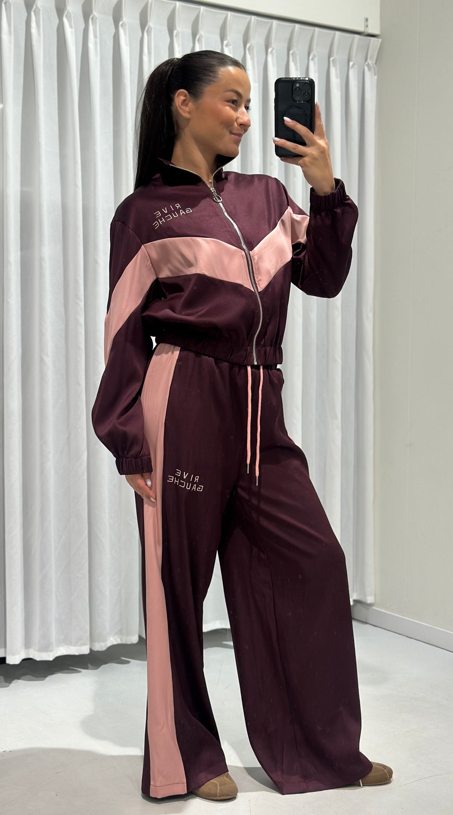Viola 2 piece set burgundy